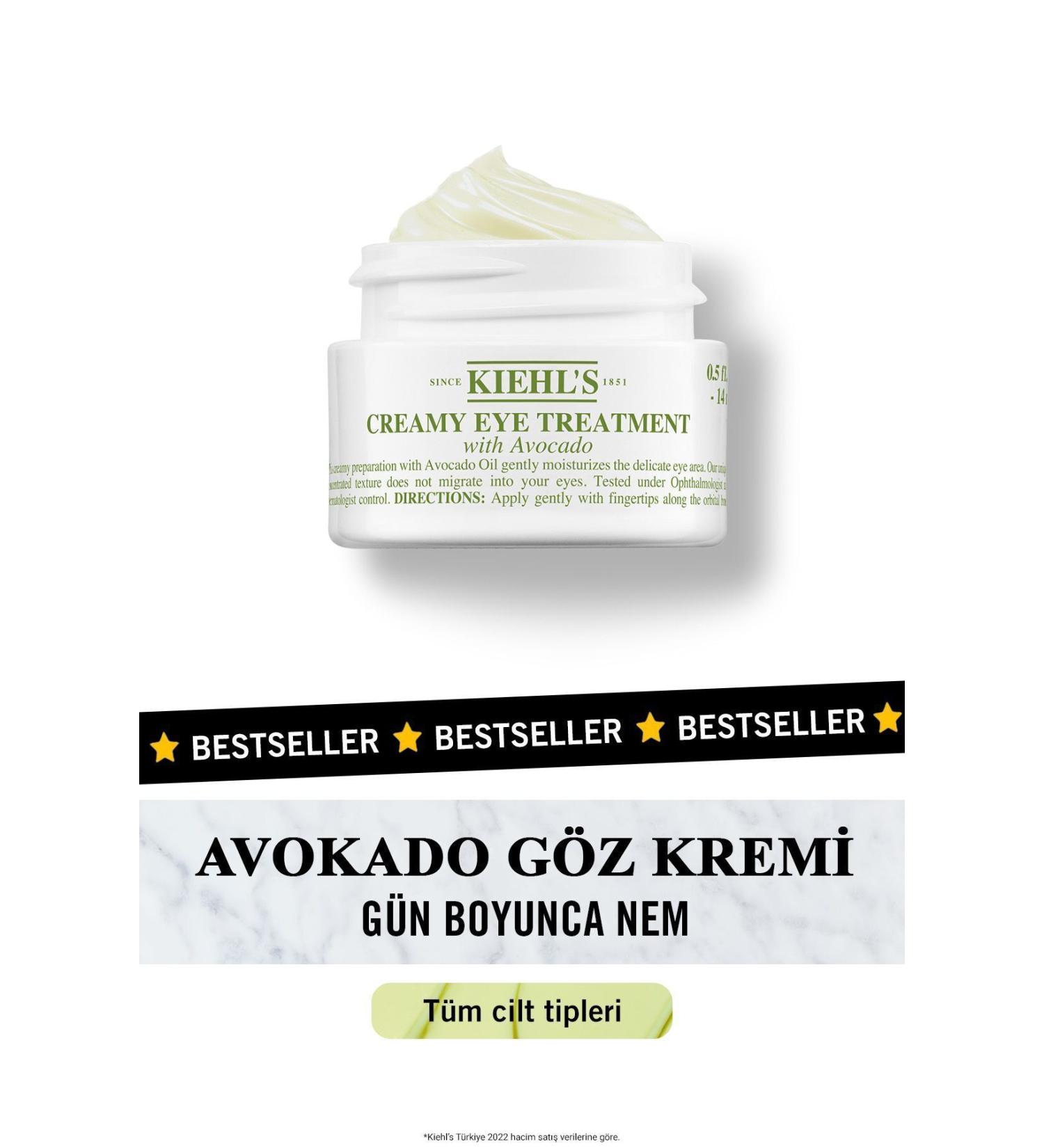 Kiehl's CREAMY EYE TREATMENT AVOCADO INTENSE MOISTURIZING EYE CREAM 14 ML PSSN3724 - Buy Online on GoSupps.com