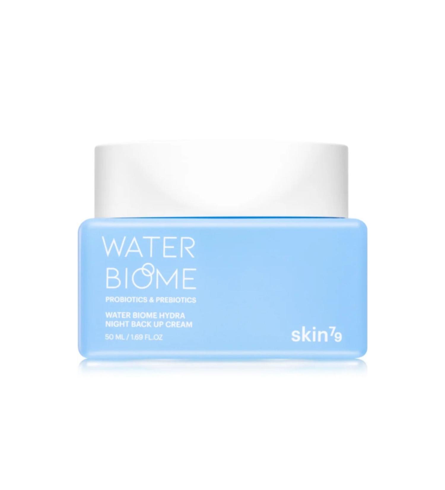 Skin79 Water Biome Hyaluronic Acid - Skin Barrier Repair - Probiotic Intensive Moisturizing Night Cream 50ml - Buy Online on GoSupps.com
