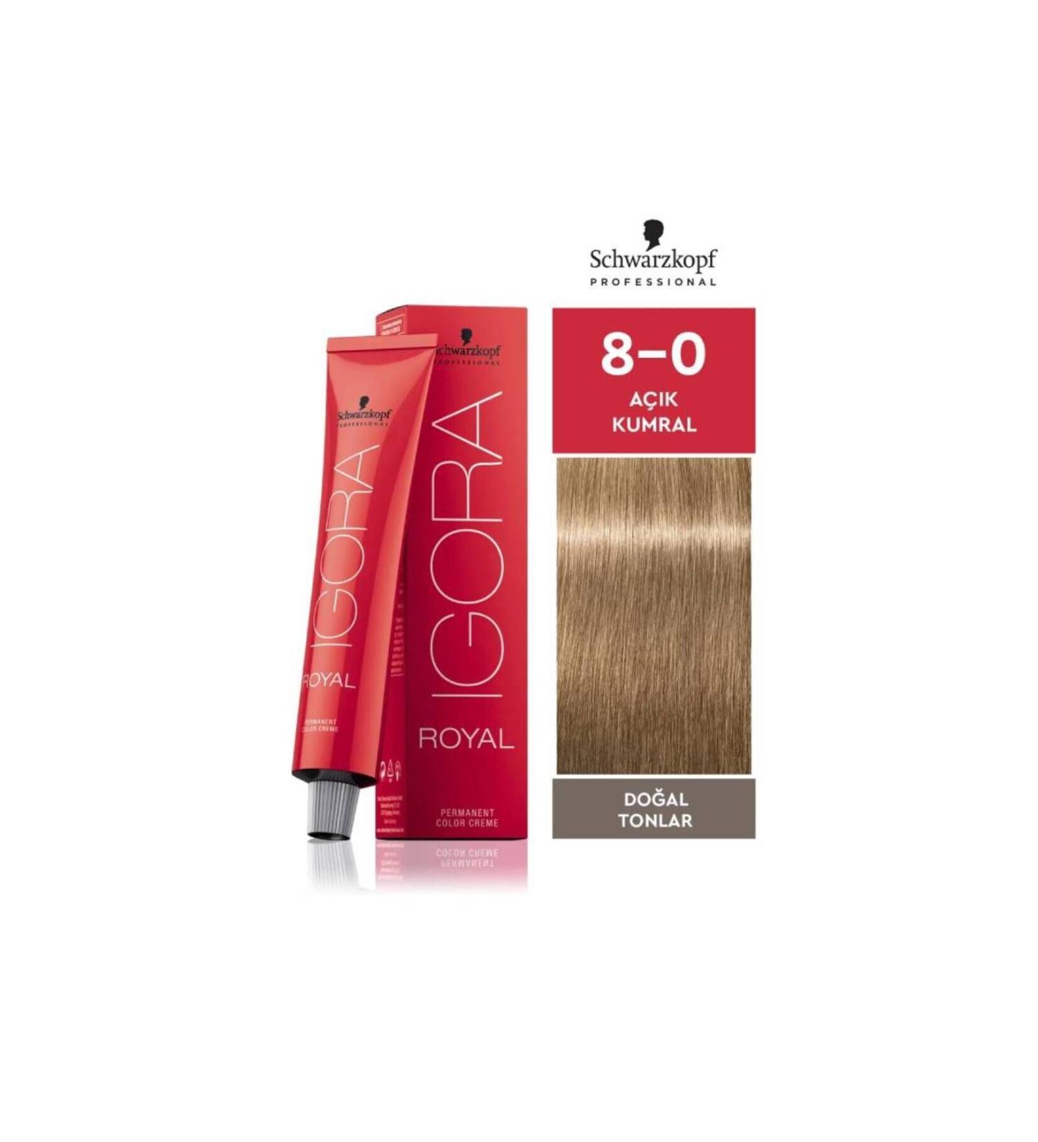 Igora Igora Royal Natural Tones 8-0 Light Blonde Hair Dye 60 ml