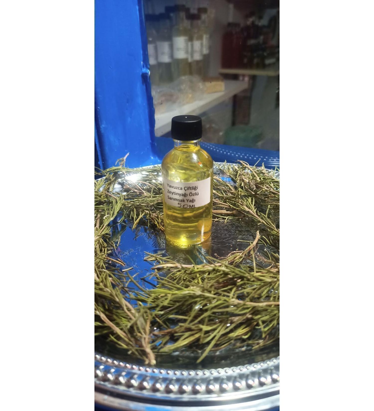 Yavuz Handmade Olive Oil Essence Garlic Oil 50 ml Glass Bottle (HAIR BEARD EYELASH MUSTACHE CARE OIL)