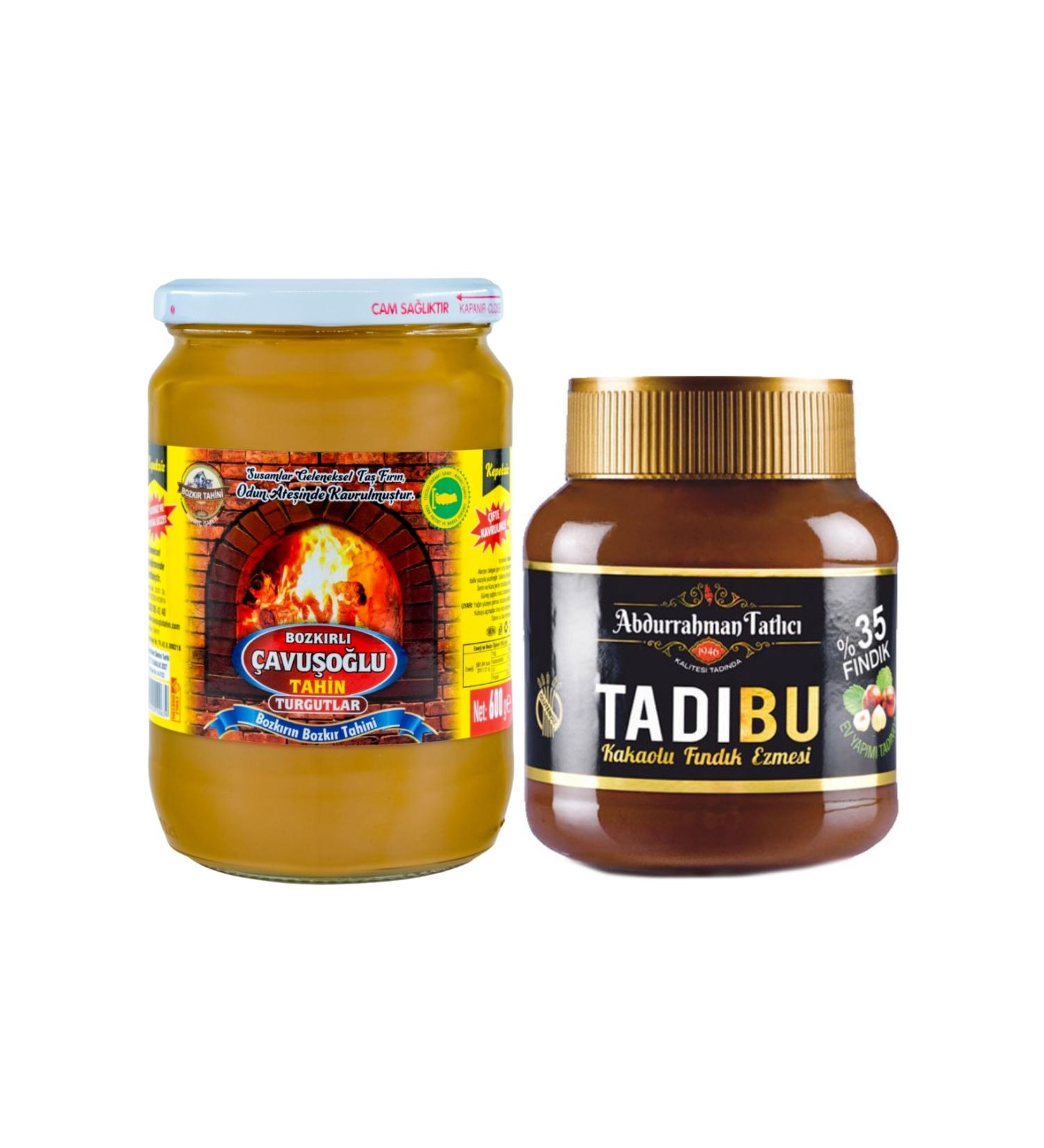 Abdurrahman Tatl c Tad bu 330g Wood Fired Bran-Free Bozk r Tahini Glass Jar 600g