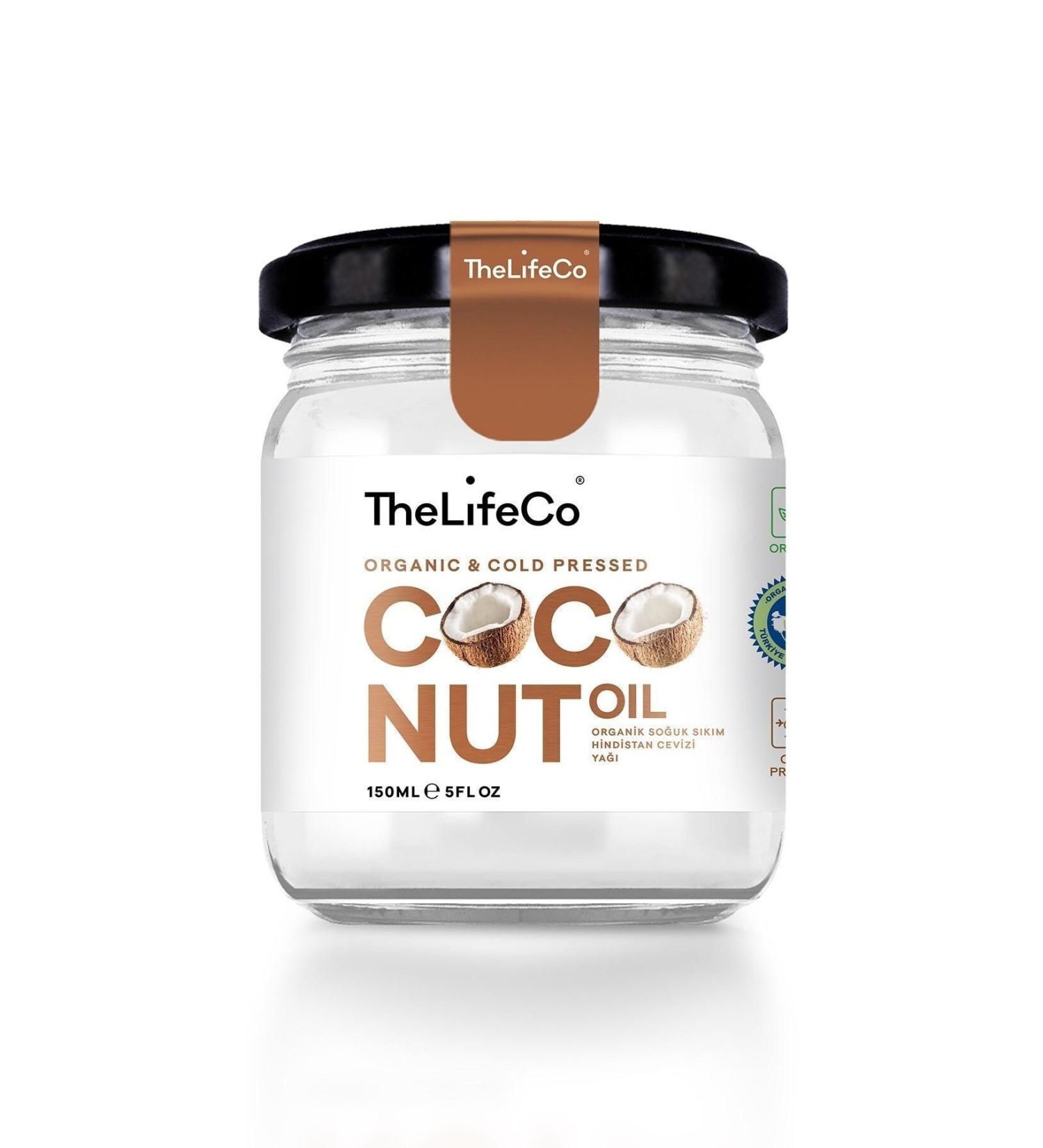 TheLifeCo Organic Cold Pressed Coconut Oil 150 Ml (vegan) - Buy Online on GoSupps.com