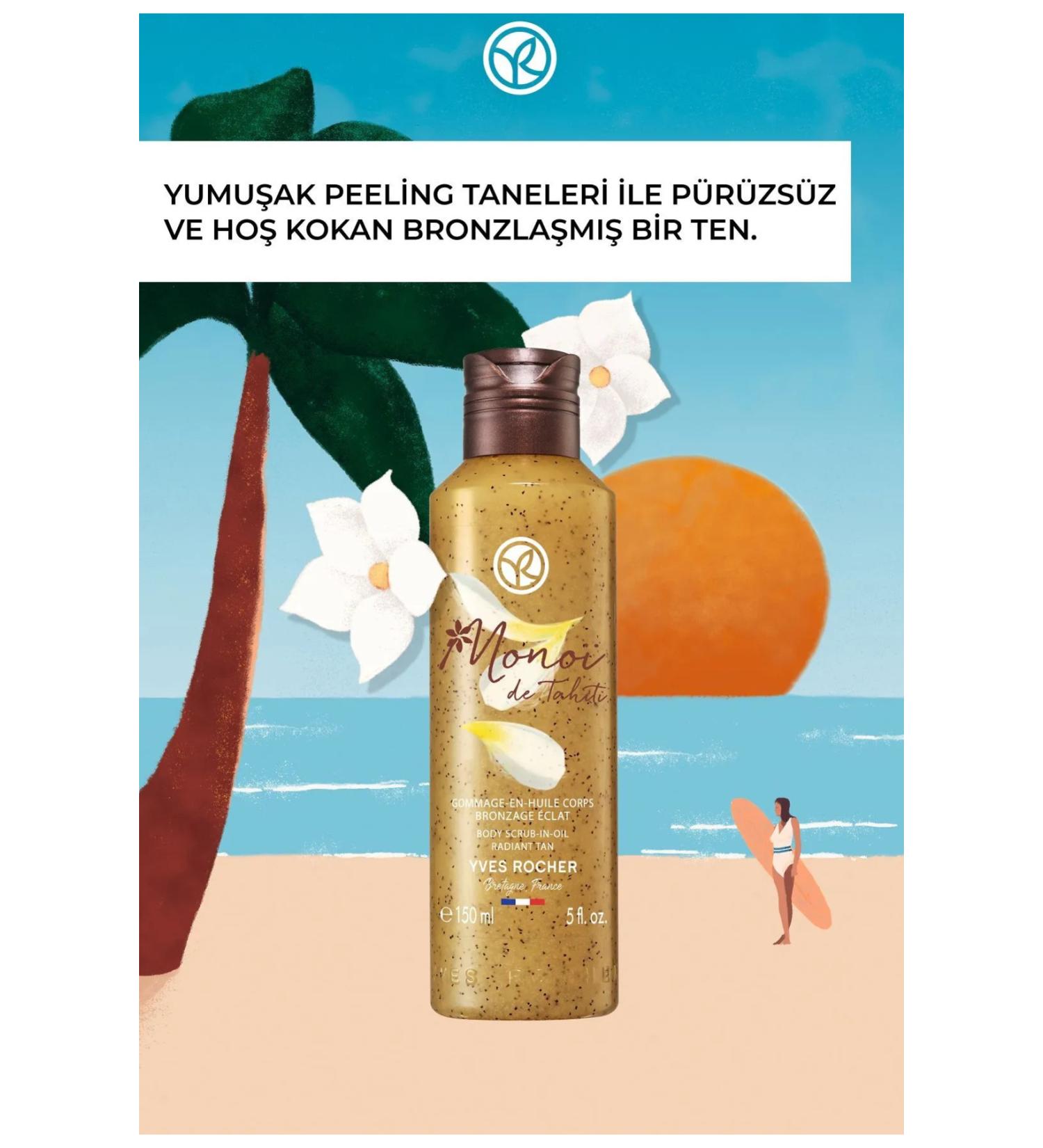 Cosmetics Yves Rocher Monoi Exfoliating Shower Oil