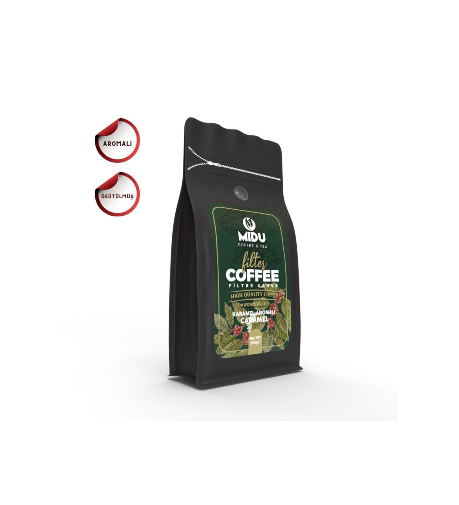 M DU COFFEE & TEA CARAMEL FILTER COFFEE 250 GR.