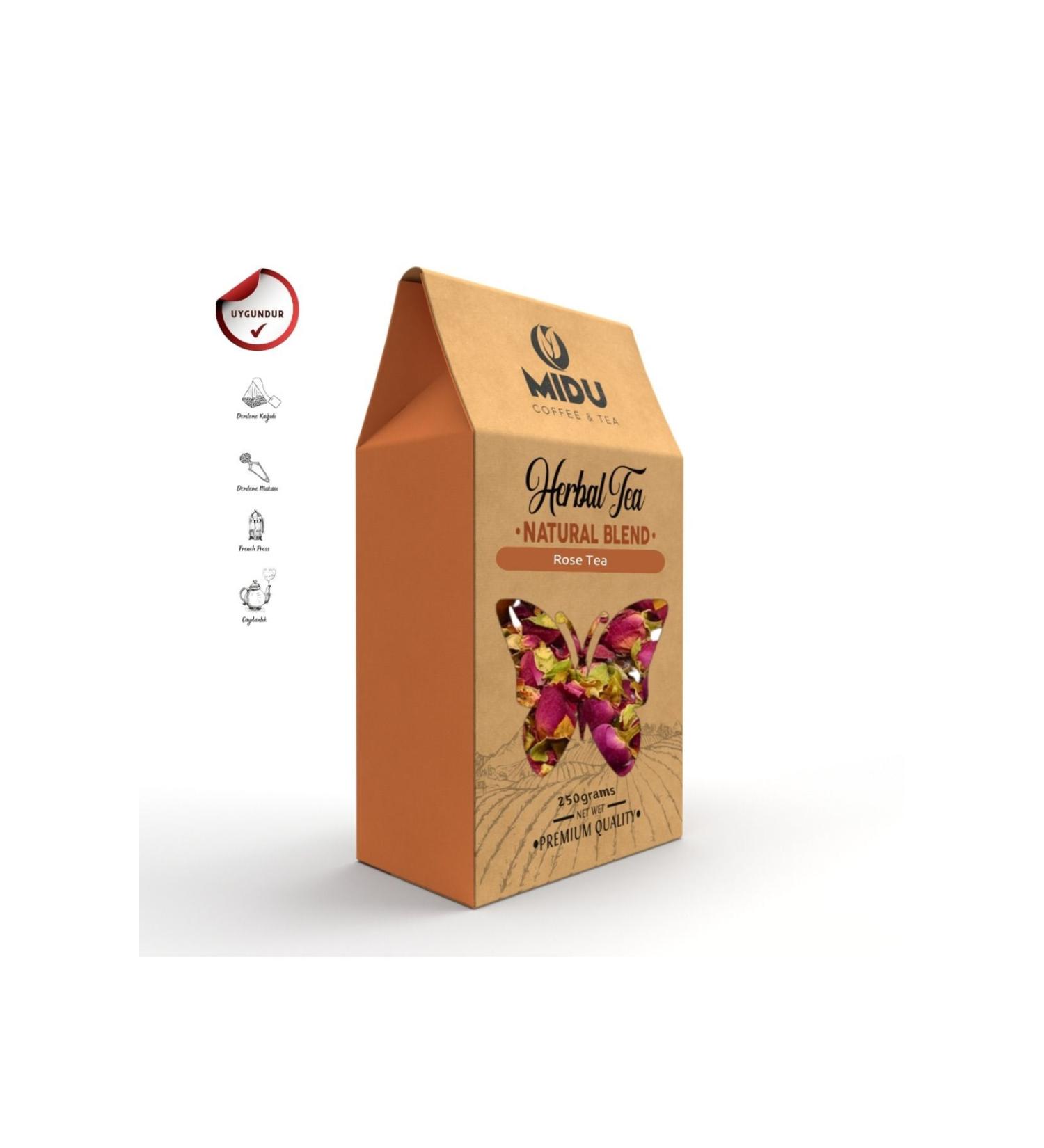 MIDU COFFEE & TEA ROSE TEA 250 GR