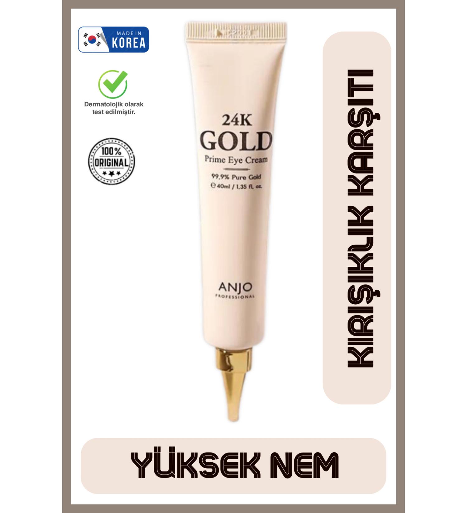 Anjo 24k Gold Anti-Blemish and Anti-Wrinkle Korean Eye Cream 40ml - Buy Online on GoSupps.com