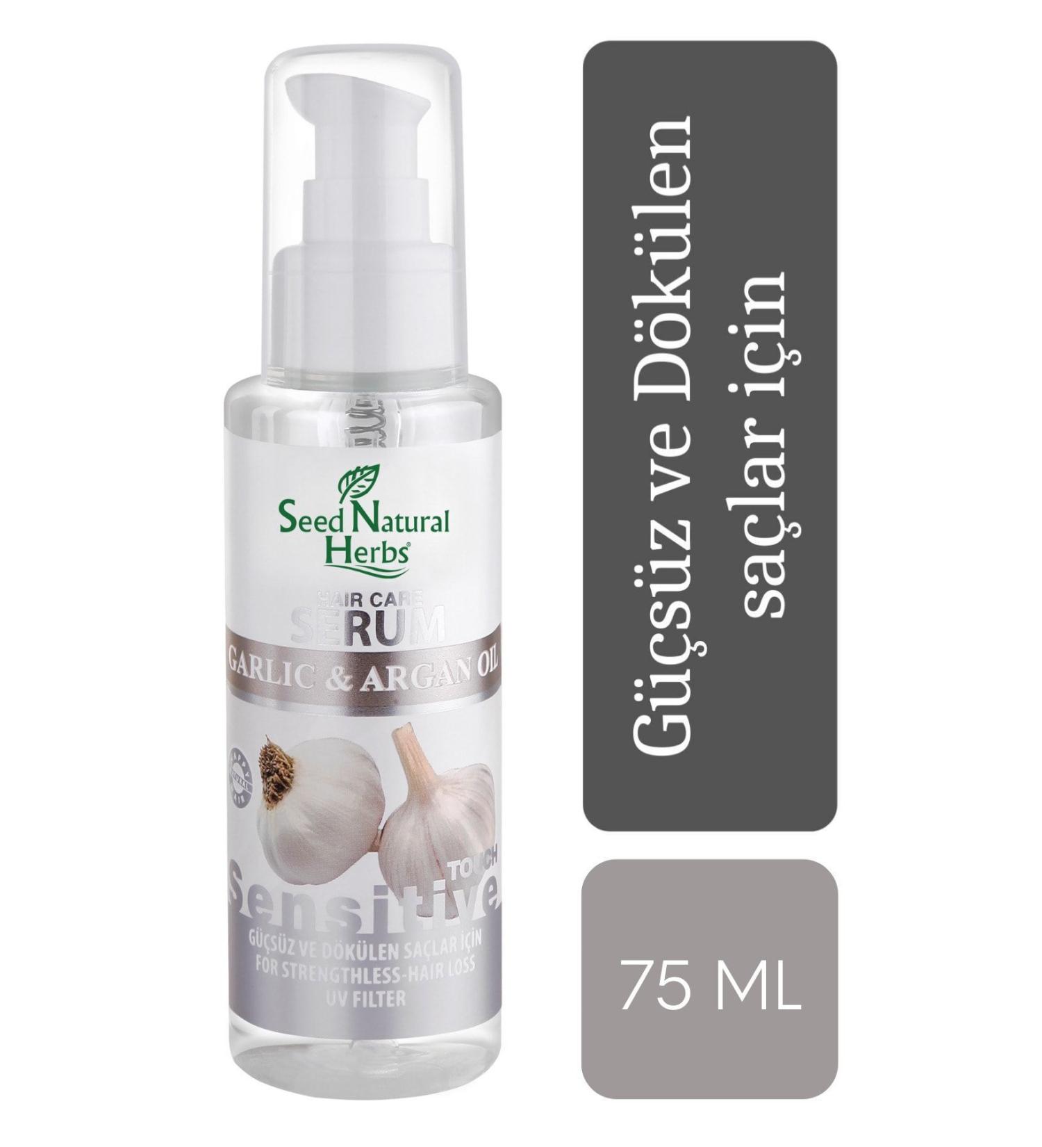 Seed Natural Herbs Anti-Loss Garlic Argan Oil Hair Serum 75 Ml