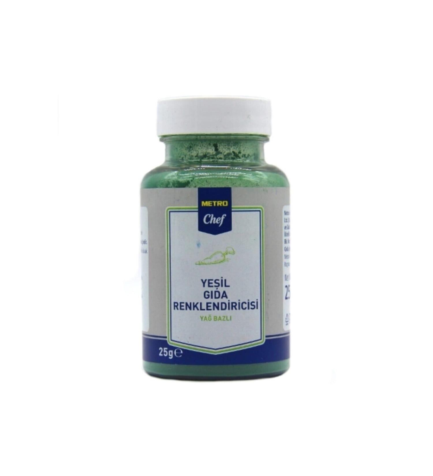 Metro Chef Oil Based Green Food Coloring 25 G