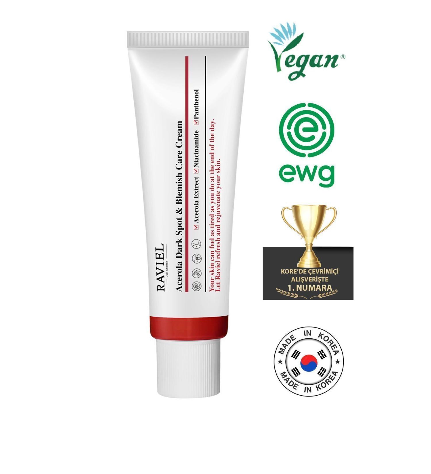 RAVIEL JUST ENOUGH Acerola Dark Spot Blemish Care Cream for Dark Spots - Buy Online on GoSupps.com