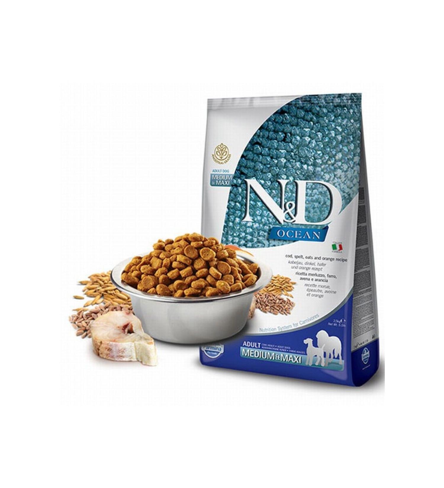 & D Low Grain Ocean Cod Orange Adult Dog Food 12 Kg