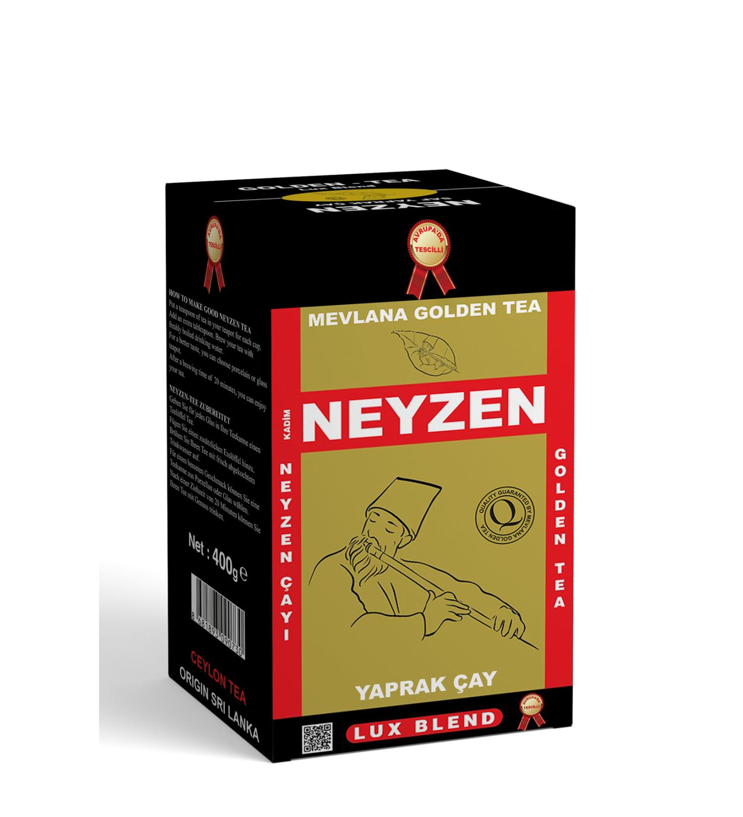 NEYZEN 0 Dust-Free Neyzen Mevlana Tea Imported Ceylon Sri Lanka Ceylon Black Leaf Tea - 400 g