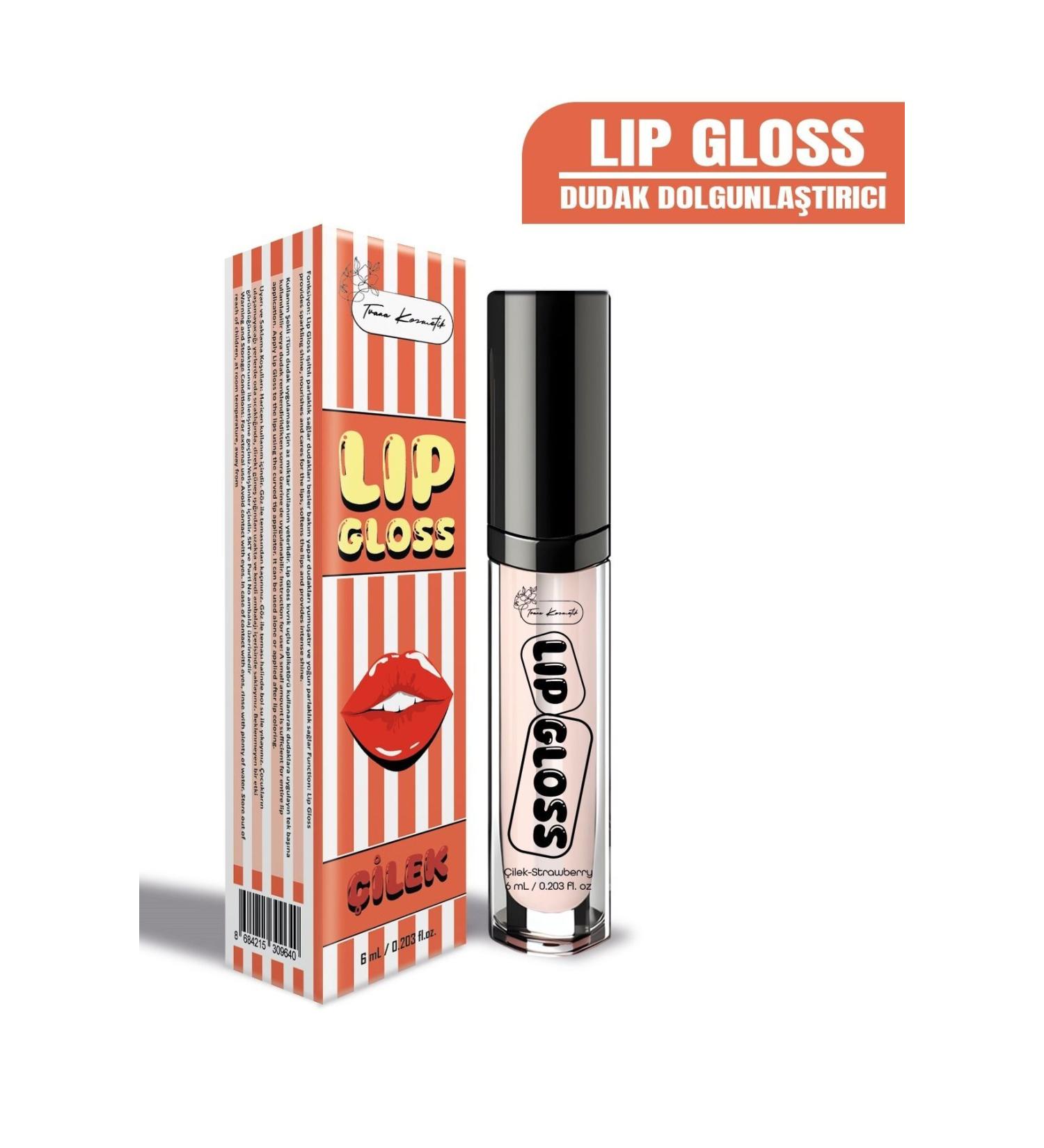 Tuana Cosmetics Strawberry Lip Plumper and Shine Lip Gloss - Buy Online on GoSupps.com