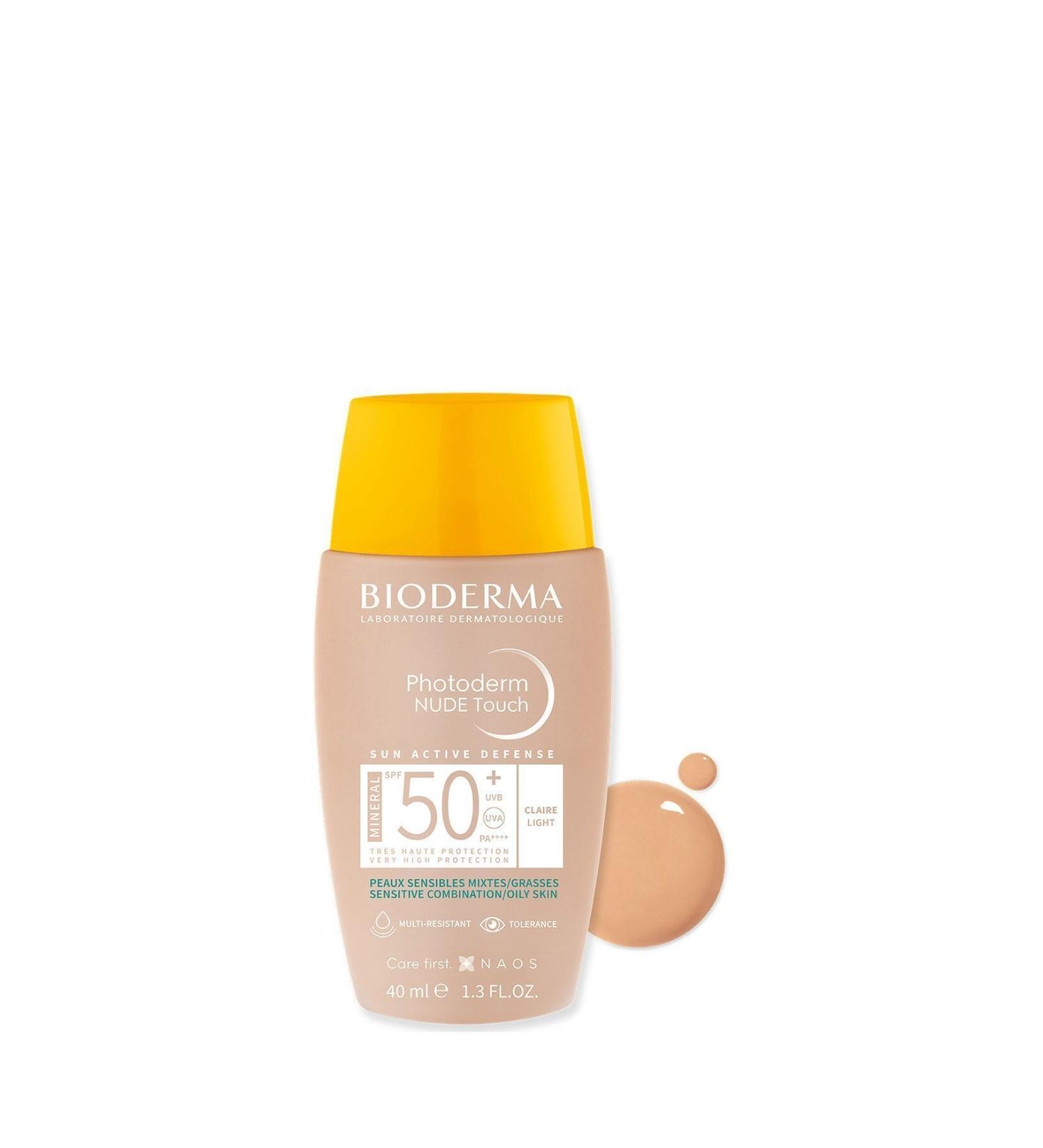 Bioderma Photoderm Nude Touch Spf 50+ Light Sunscreen 40ml - Buy Online on GoSupps.com