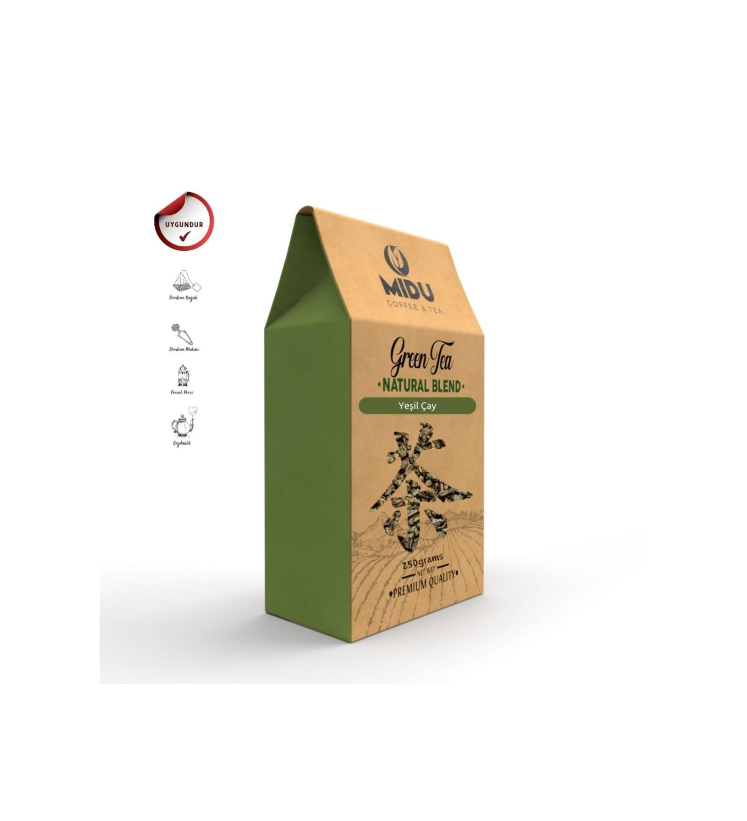 MIDU COFFEE & TEA GREEN TEA PLAIN 250 GR