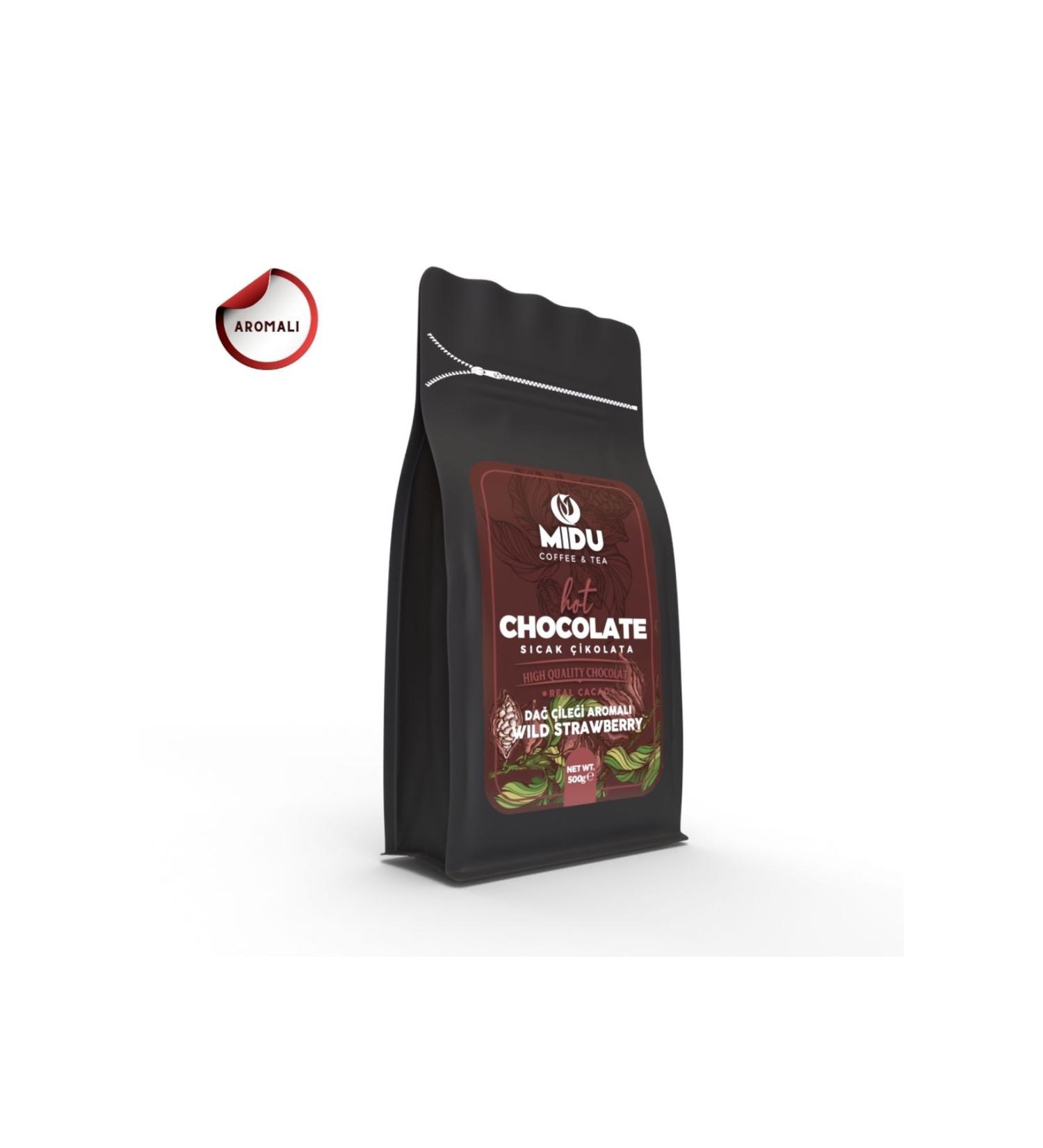 M DU COFFEE & TEA STRAWBERRY FLAVORED HOT CHOCOLATE 500 GR.