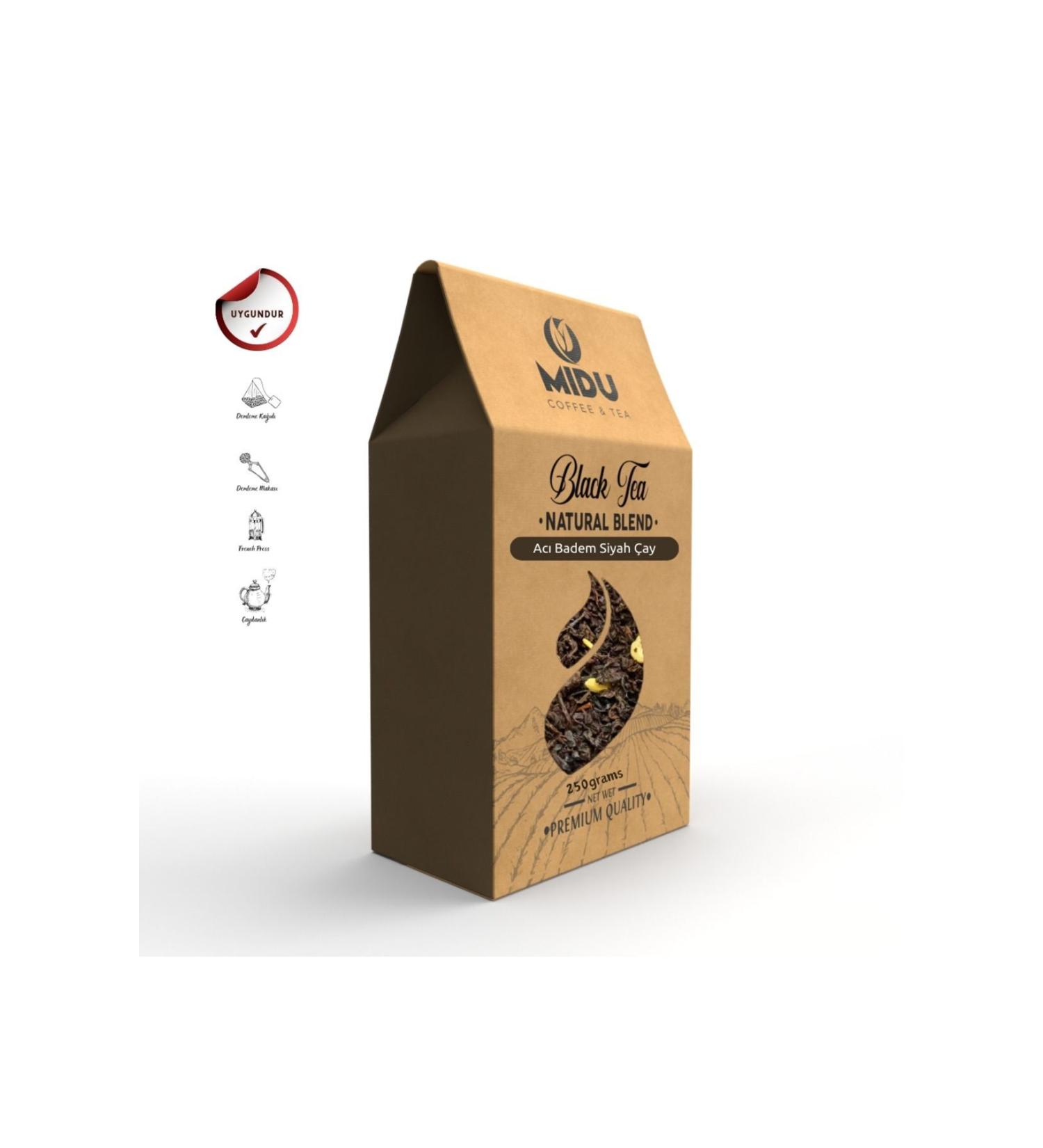 MIDU COFFEE & TEA BITTER ALMOND BLACK TEA 250 GR
