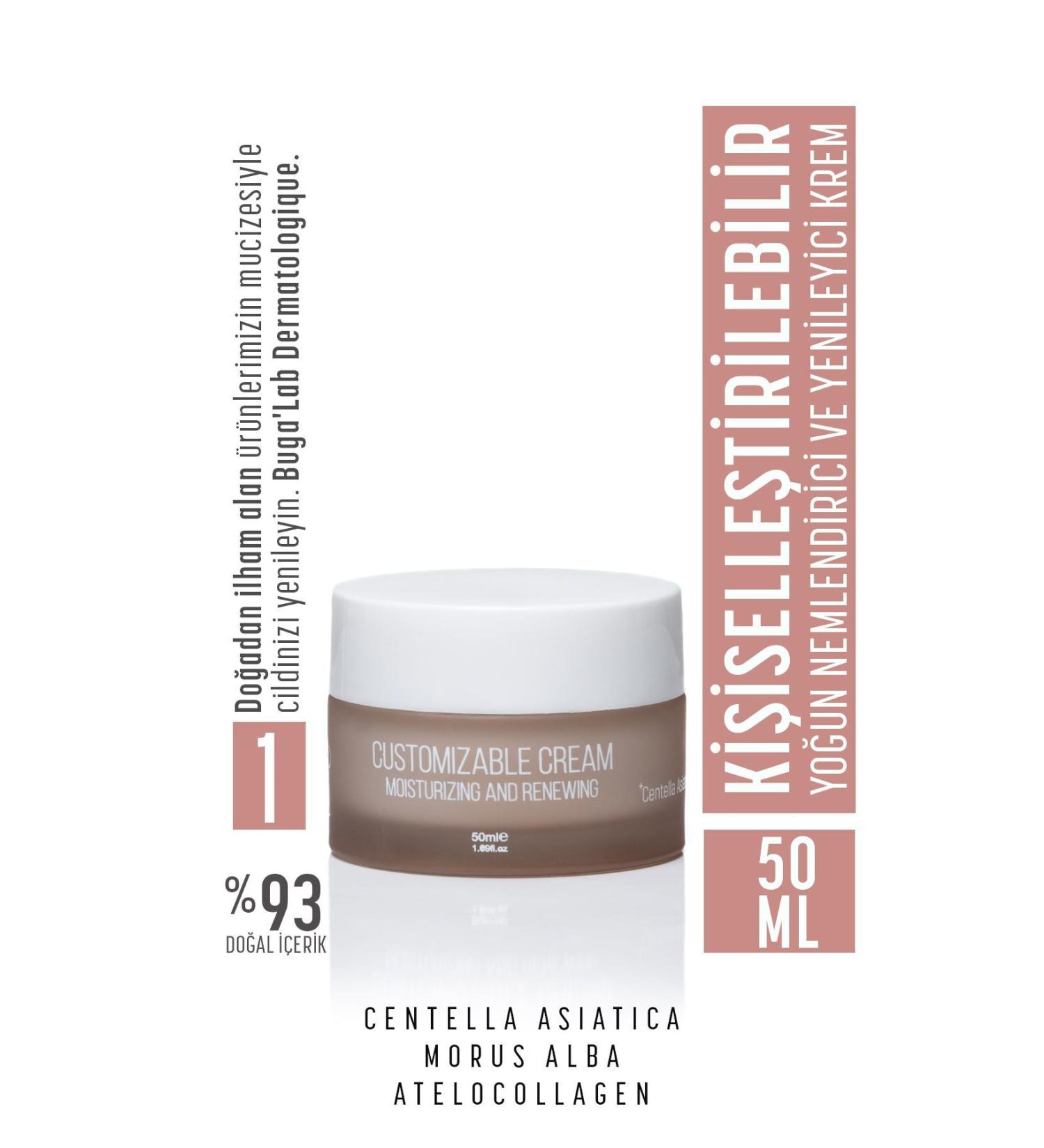 BugaLab CUSTOMIZABLE CREAM- Customizable Intensive Moisturizing and Regenerating Cream - Buy Online on GoSupps.com