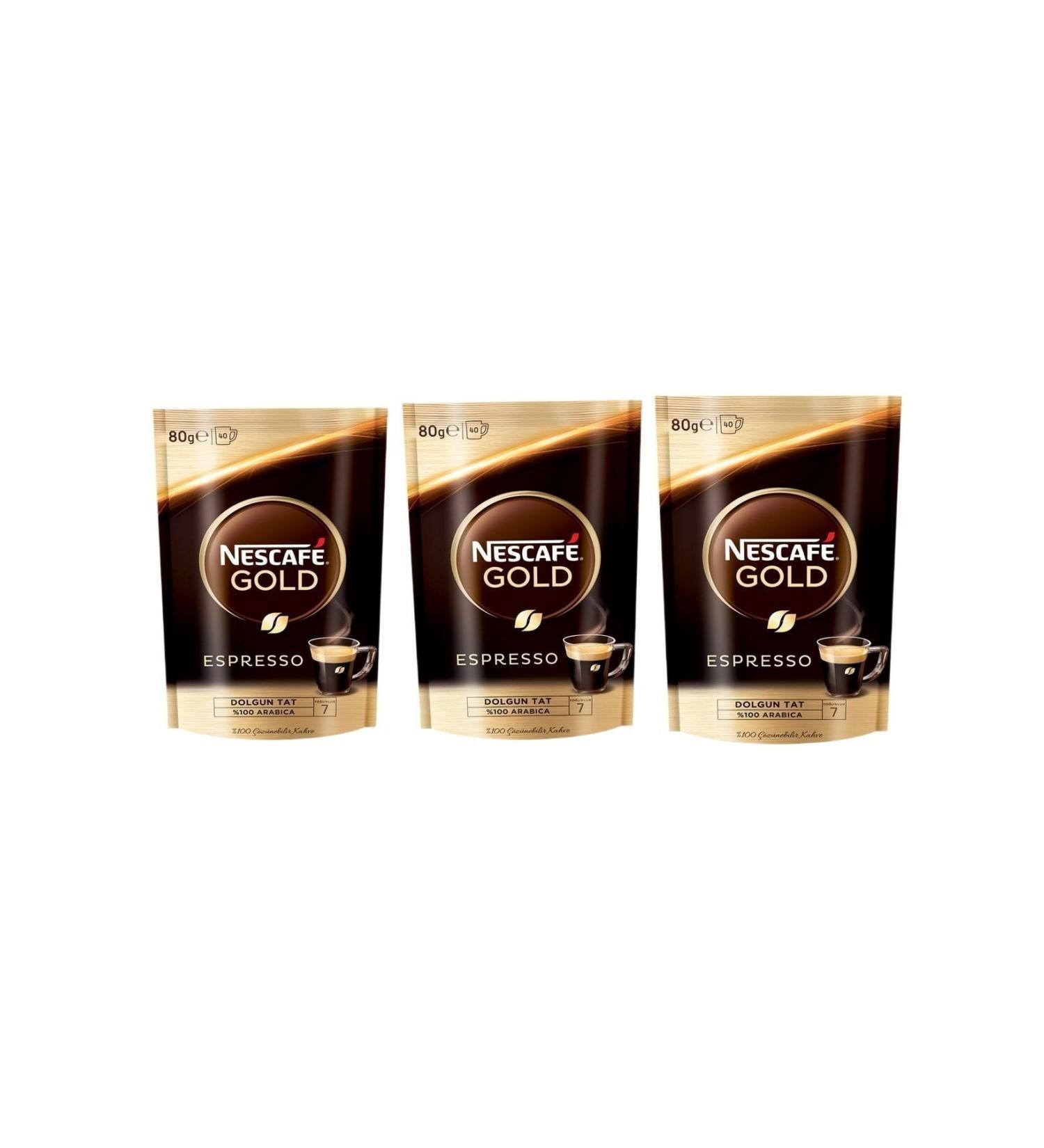 Nescafe Gold Espresso 80 Gr * 3 Pieces