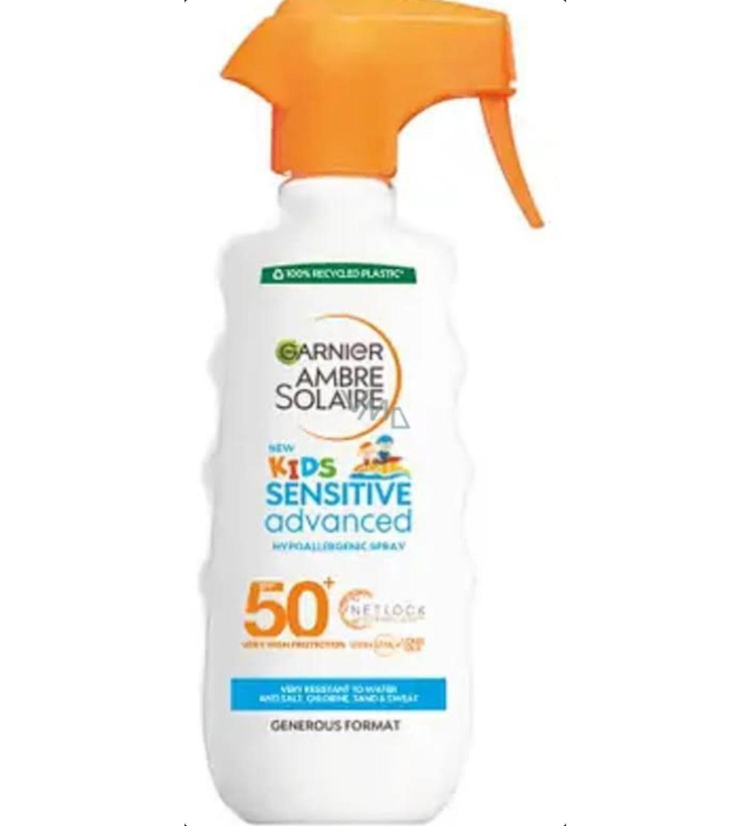 Garnier Ambre Solaire Kids Sensitive SPF50+ sunscreen spray 300 ml