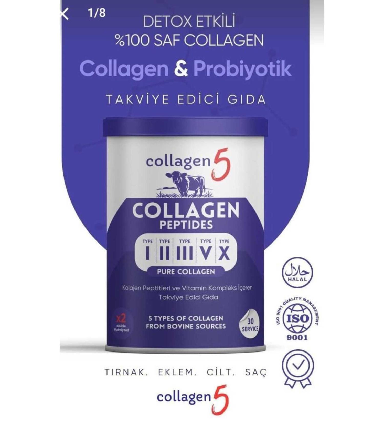 TRANSFER Collagen Peptides Type 1-5 Detox Effective