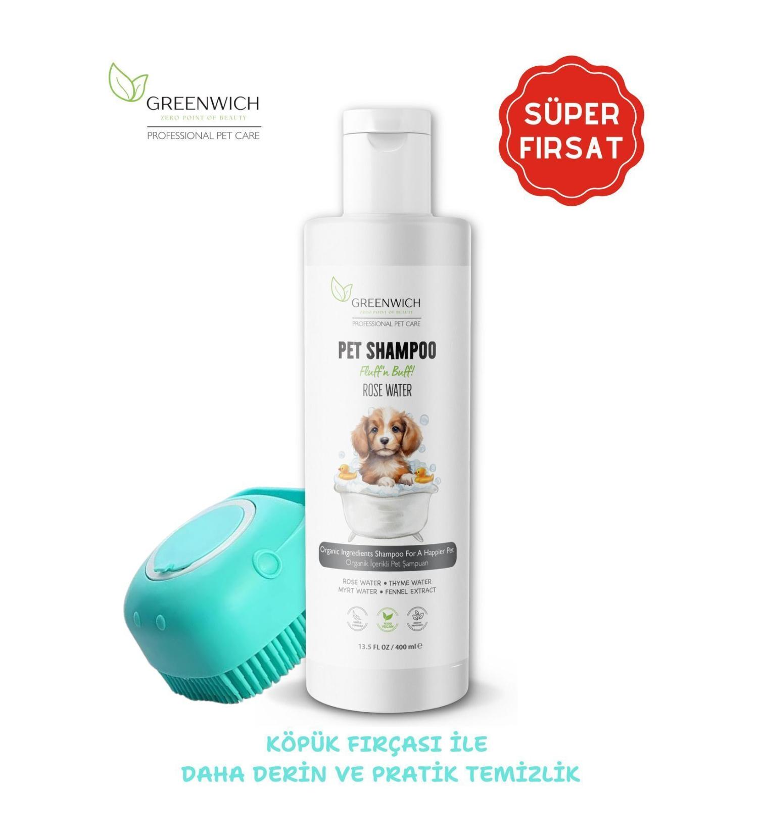 Greenwich Zero Point of Beauty Body Paw Shampoo Paw Bath Brush Flea Parasite Repellent Cat Dog Organic Odor Eliminator
