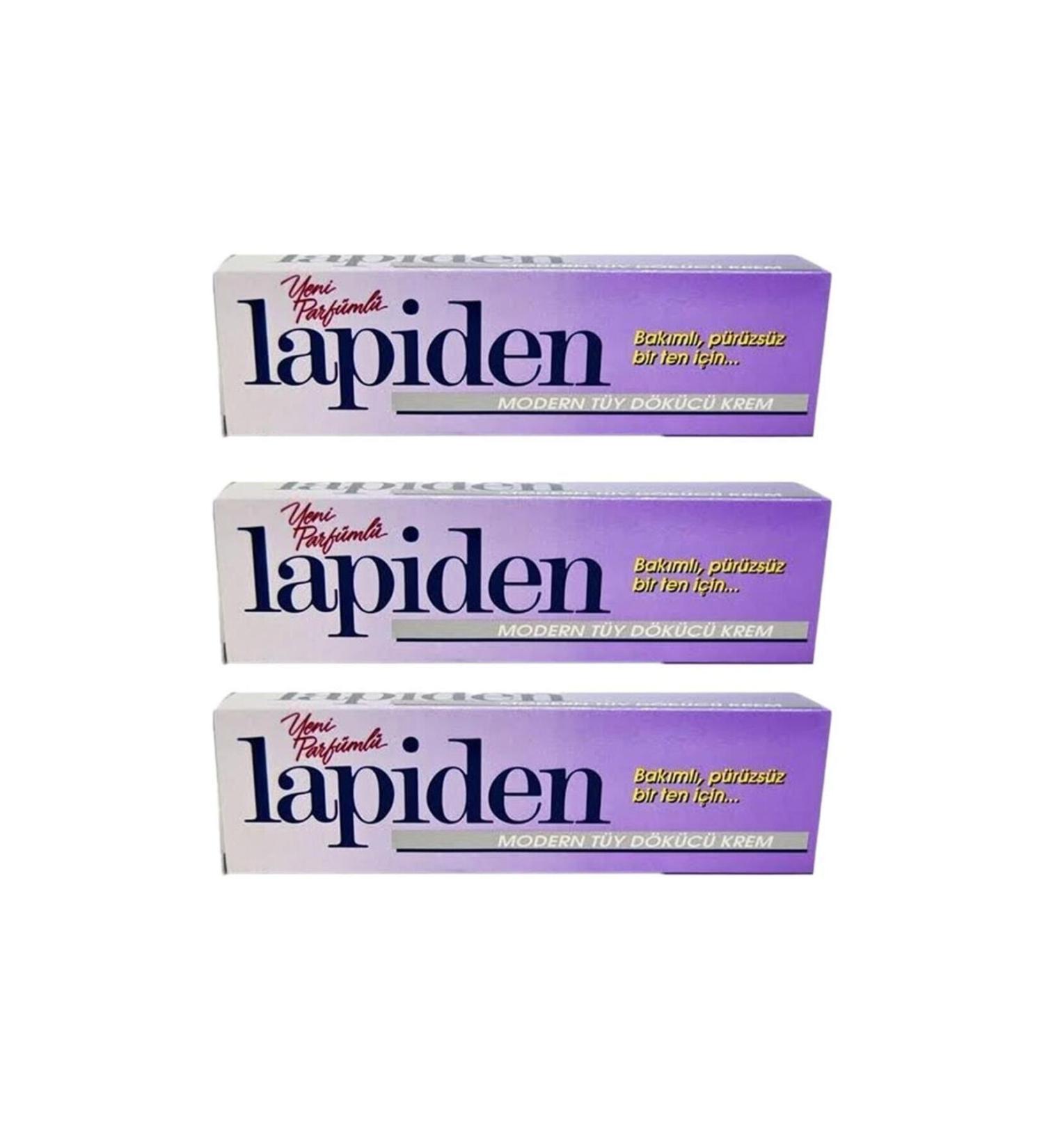 Lapiden Hair Removal Cream Perfumed 50gr Set of 3