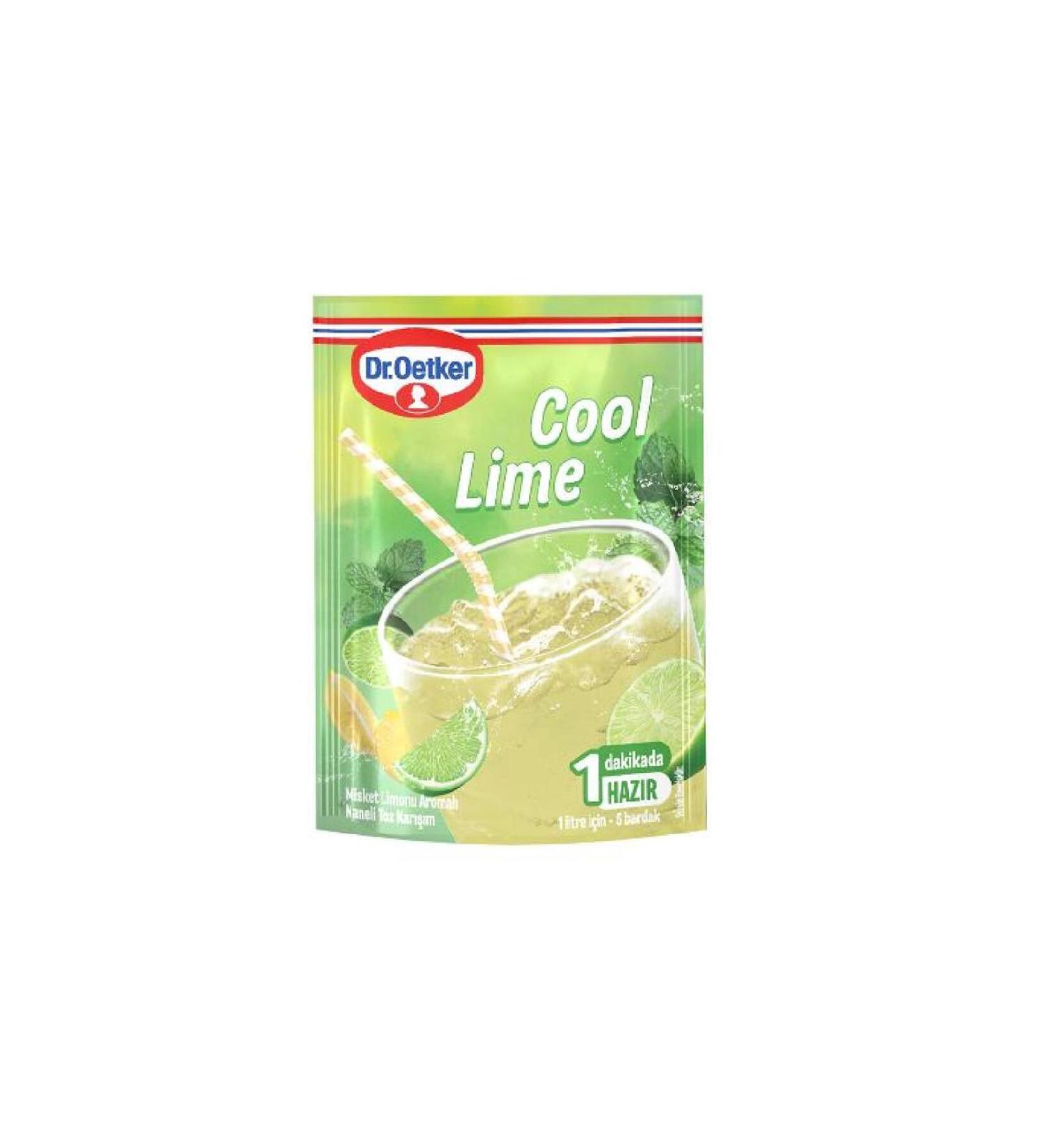 Dr. Oetker Cool Lime Powder Drink 90 gr 6 Pieces