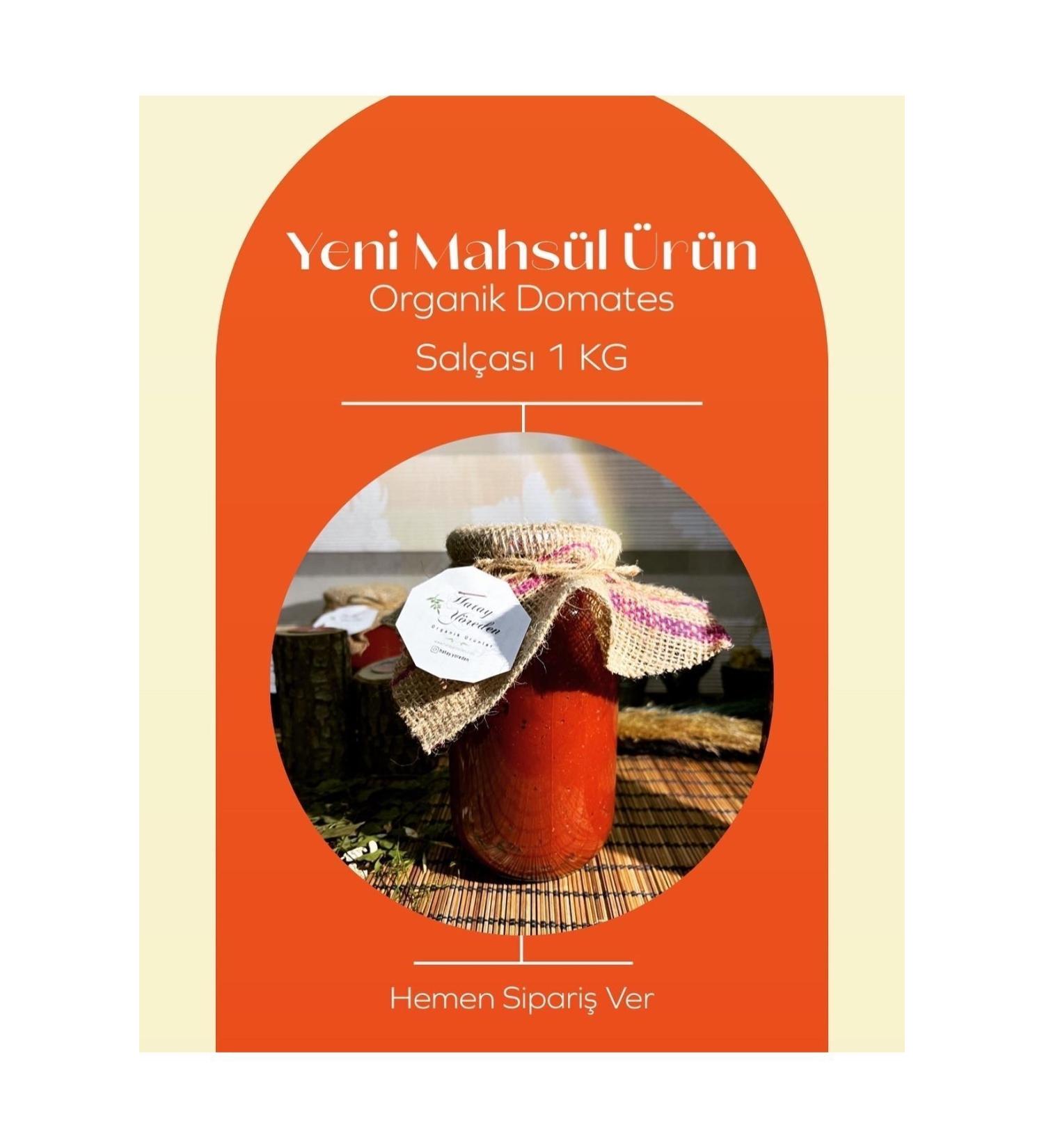 Hatay Local 1 Kg Hatay Homemade Organic Additive-Free Tomato Paste - 1kg - Buy Online on GoSupps.com