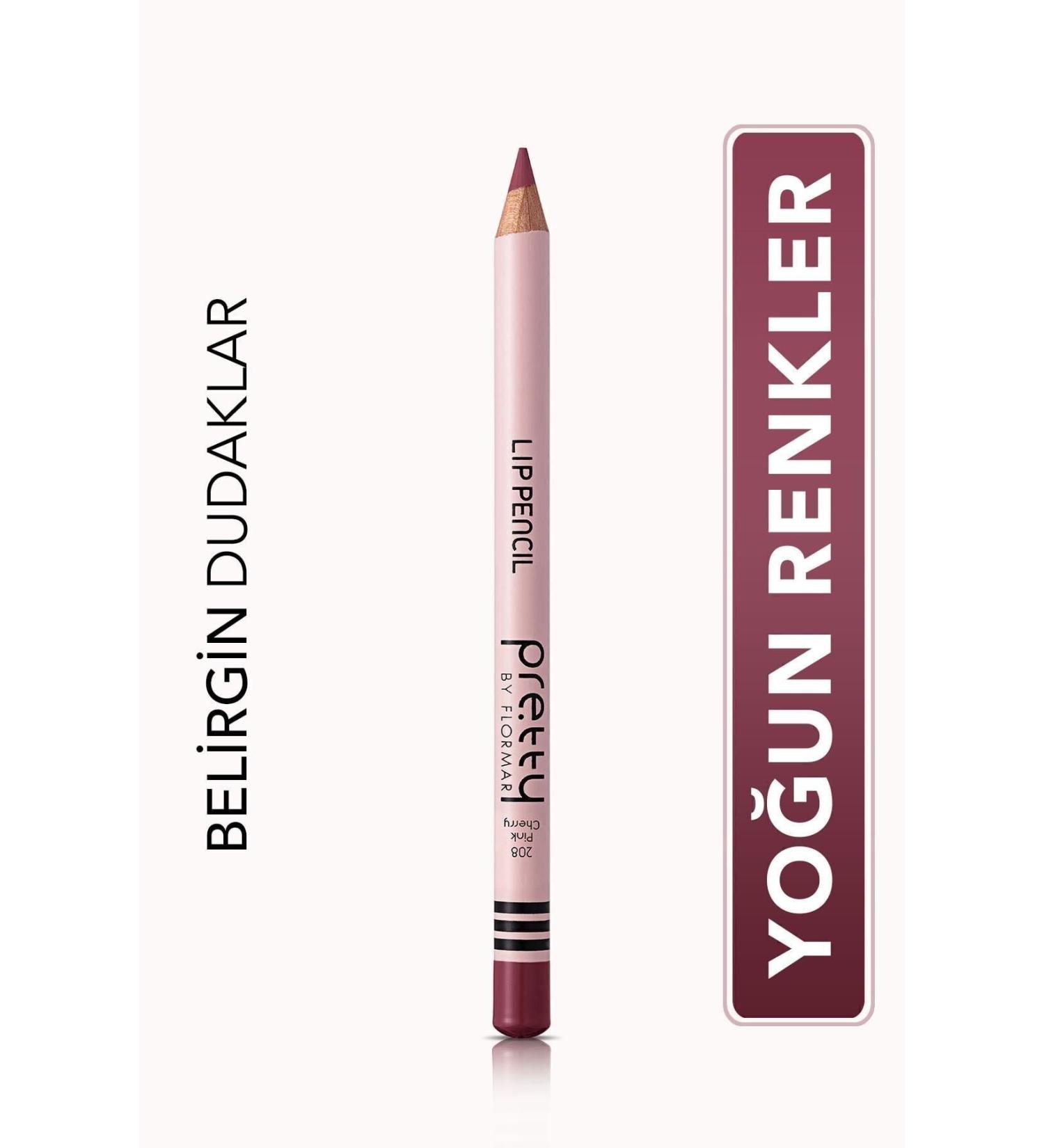 Flormar Pretty By Cherry Color Lip Pencil - Cherry 208- 8690604565382 - Buy Online on GoSupps.com