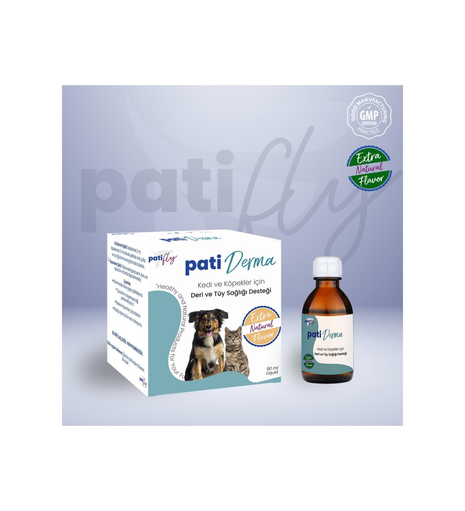 PAT FLY Derma Skin and Fur Health Liquid for Cats and Dogs 50 ml