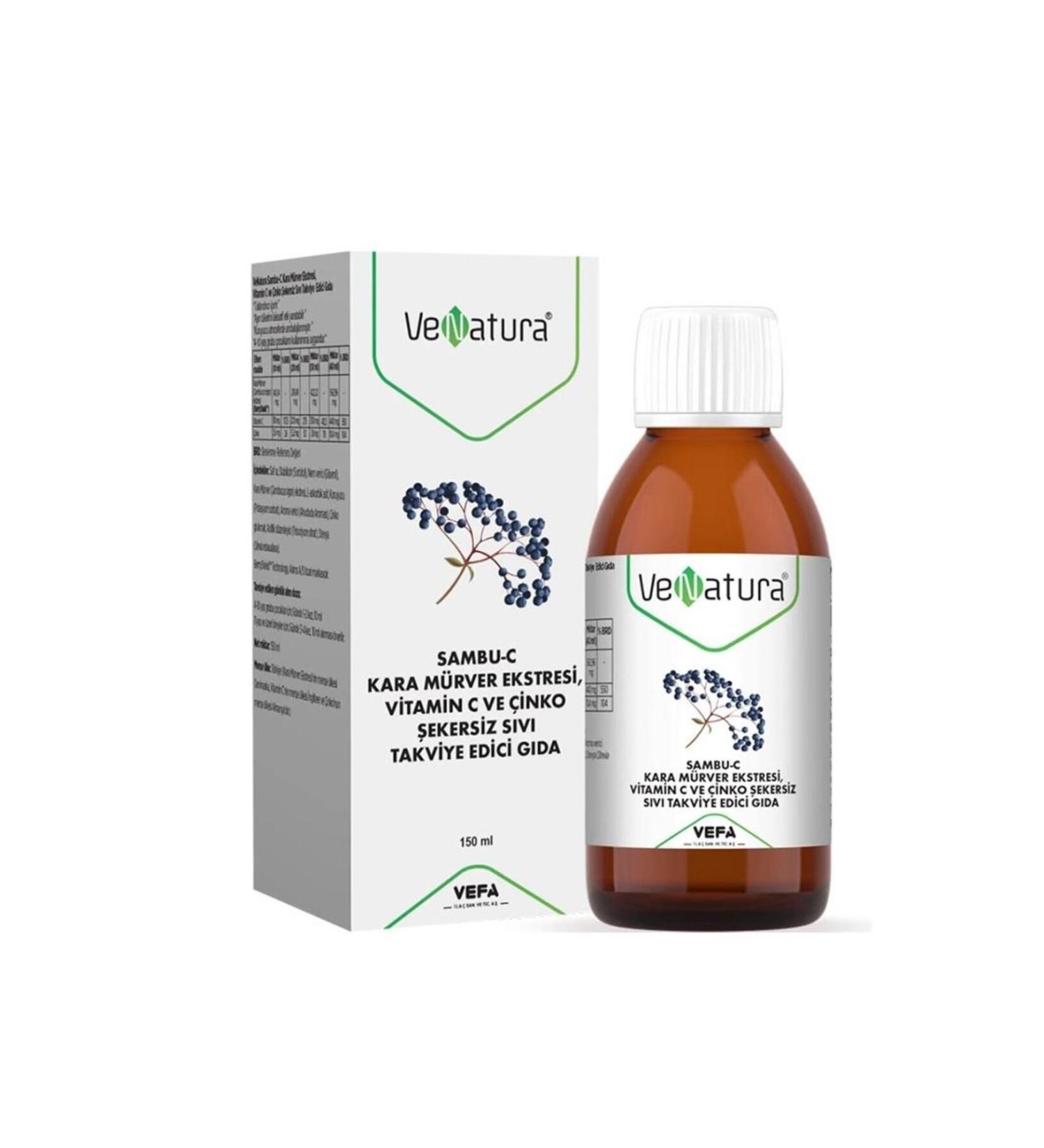 Venatura Sambu-c Black Elderberry Extract Supplementary Food 150 ml