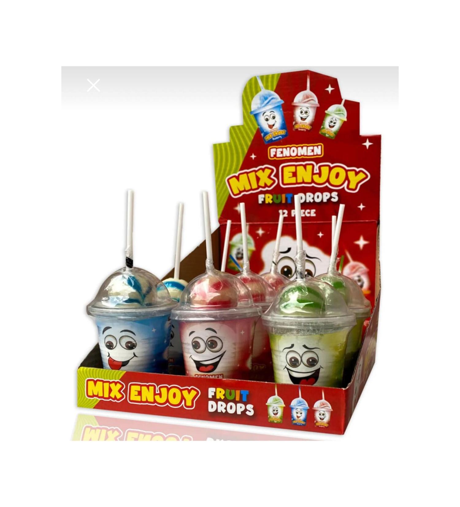 DER NGRUP Enjoy powdered lollipop 12 pieces