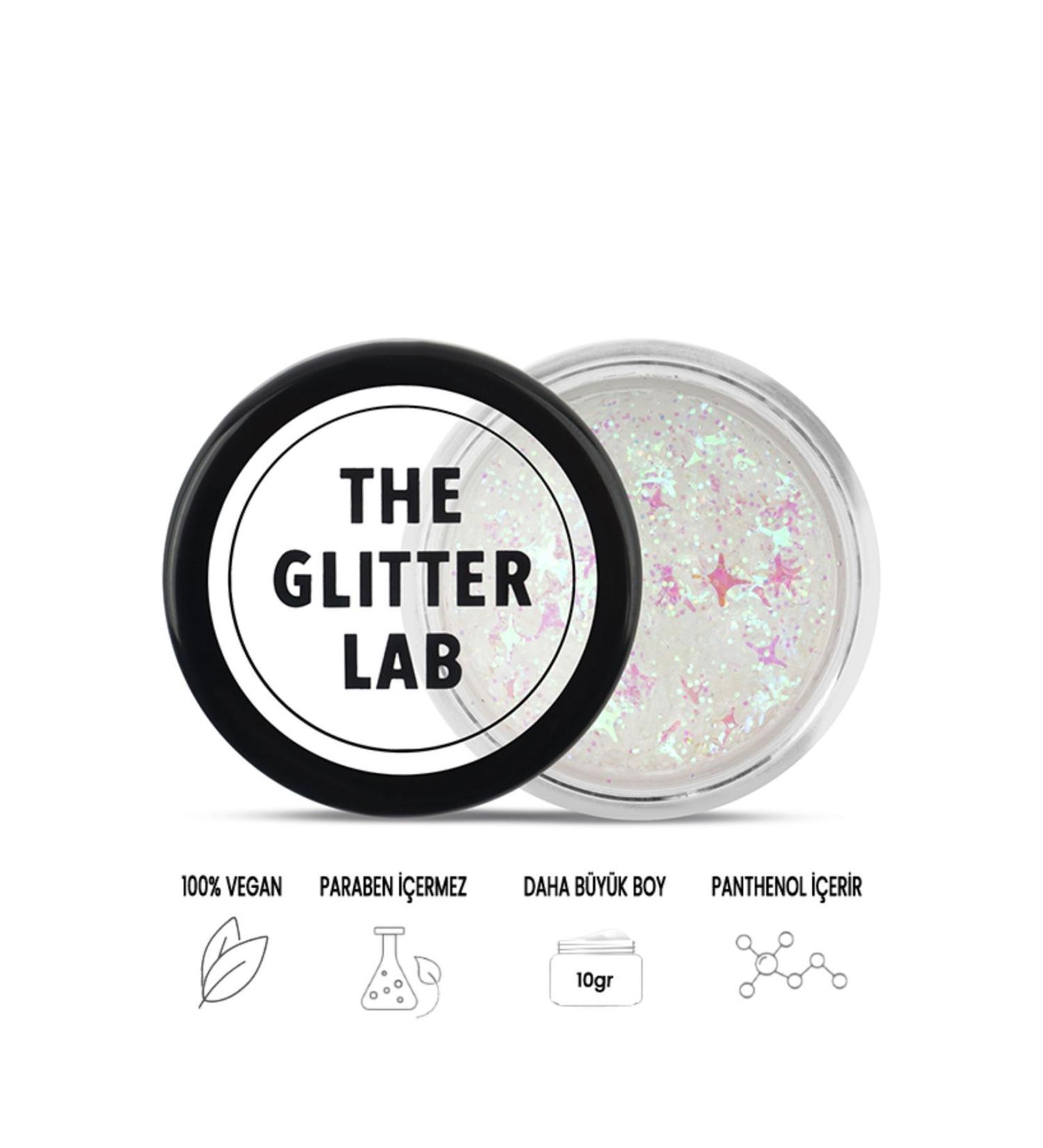The Glitter Lab Gel Form Shiny Glitter White Space - Buy Online on GoSupps.com