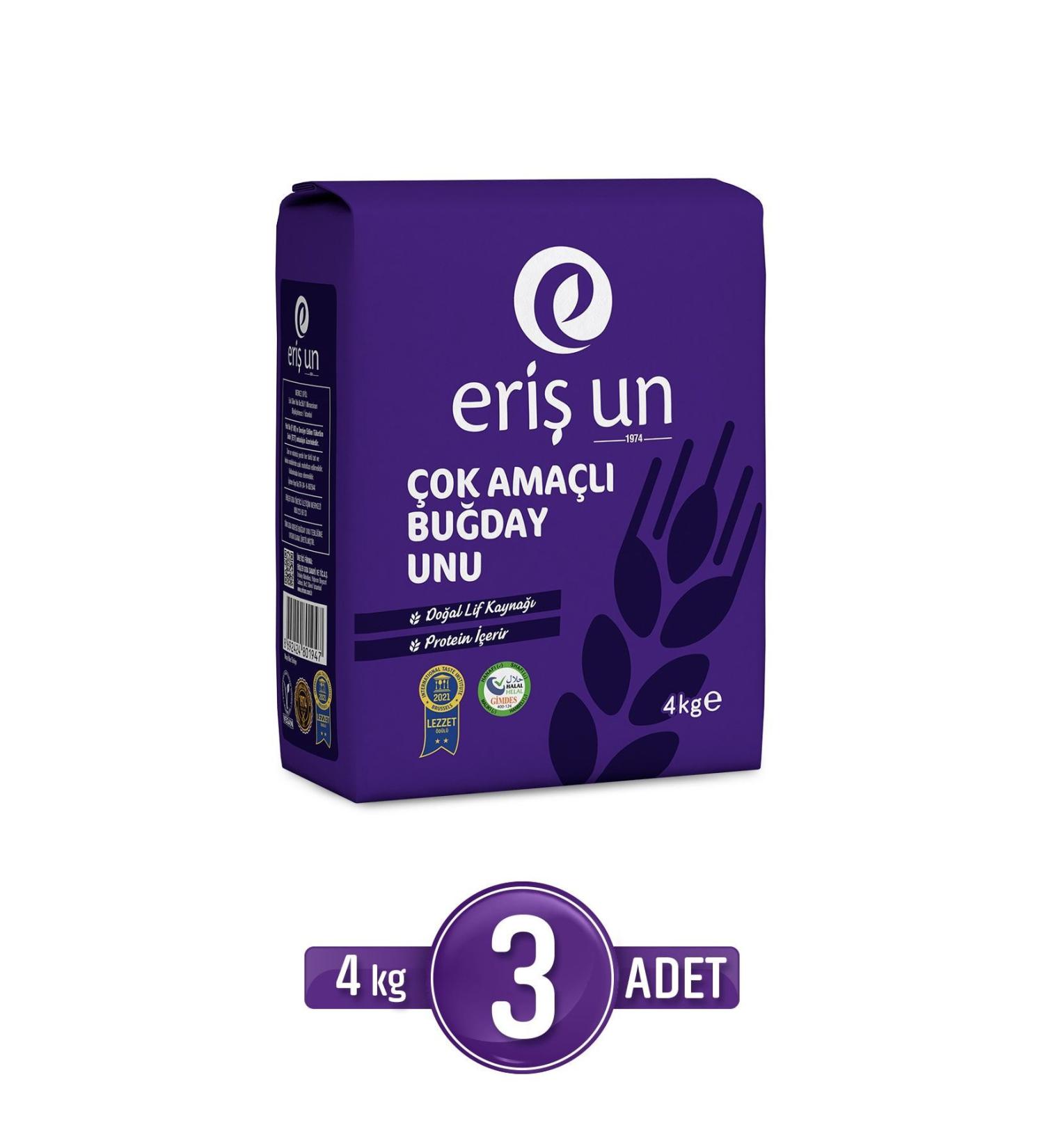 ERIS Eri Flour 4 Kg 3-Purpose Multi-Purpose Wheat Flour