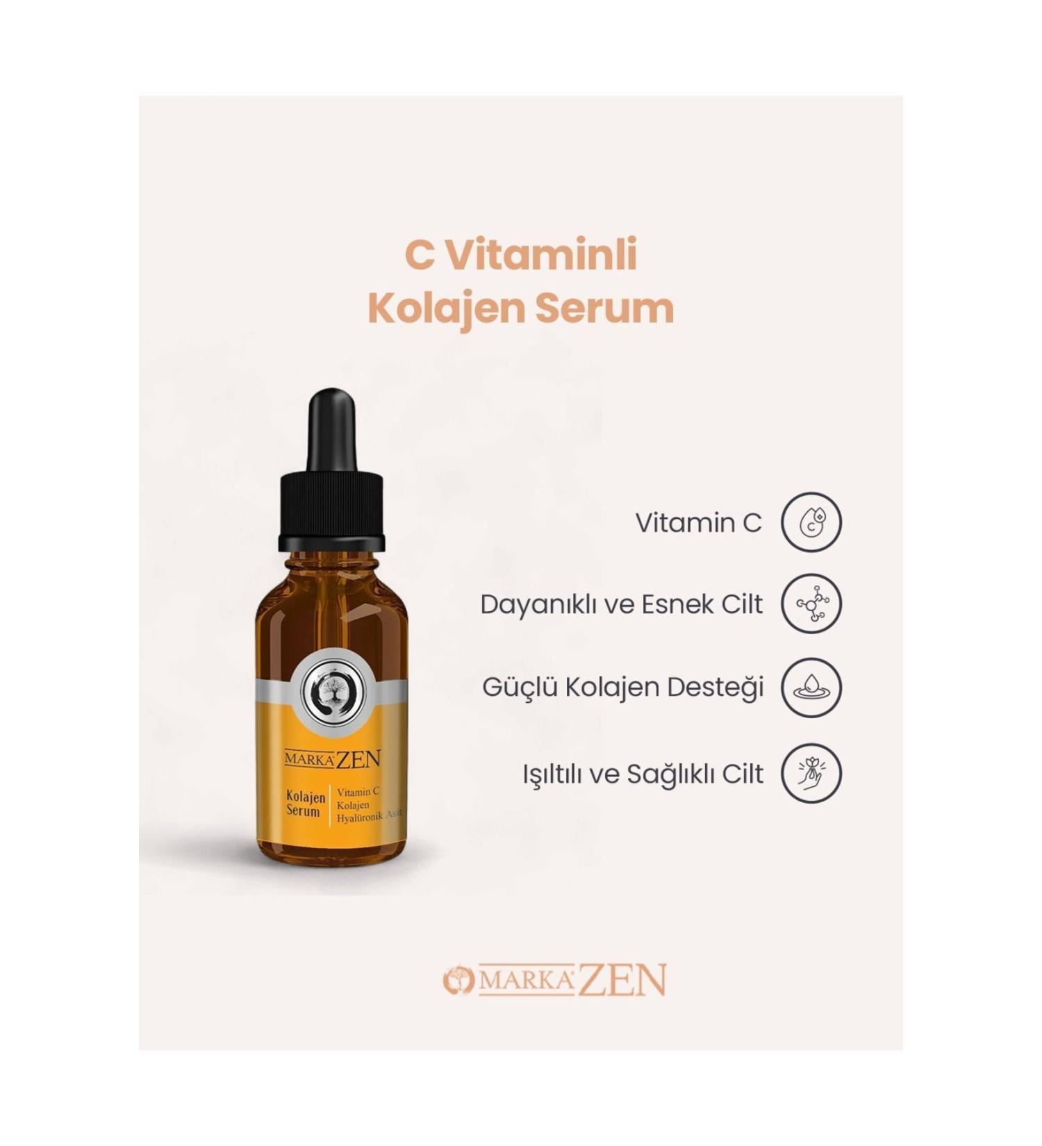 Defne Mine Cosmetics Brand Zen Vitamin C Collagen Serum