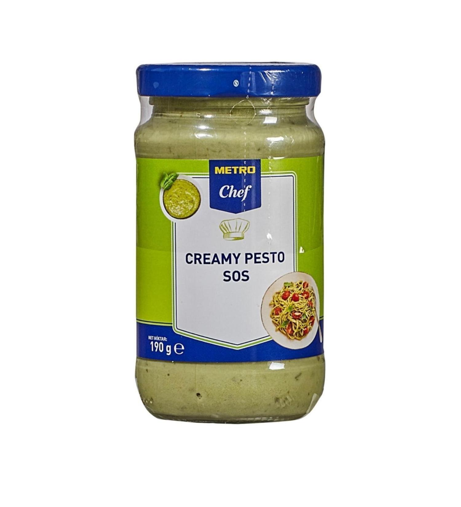 Metro Chef Creamy Pesto Sauce - 190 G Creamy Pesto Sauce Pesto Sauce - Des Biens