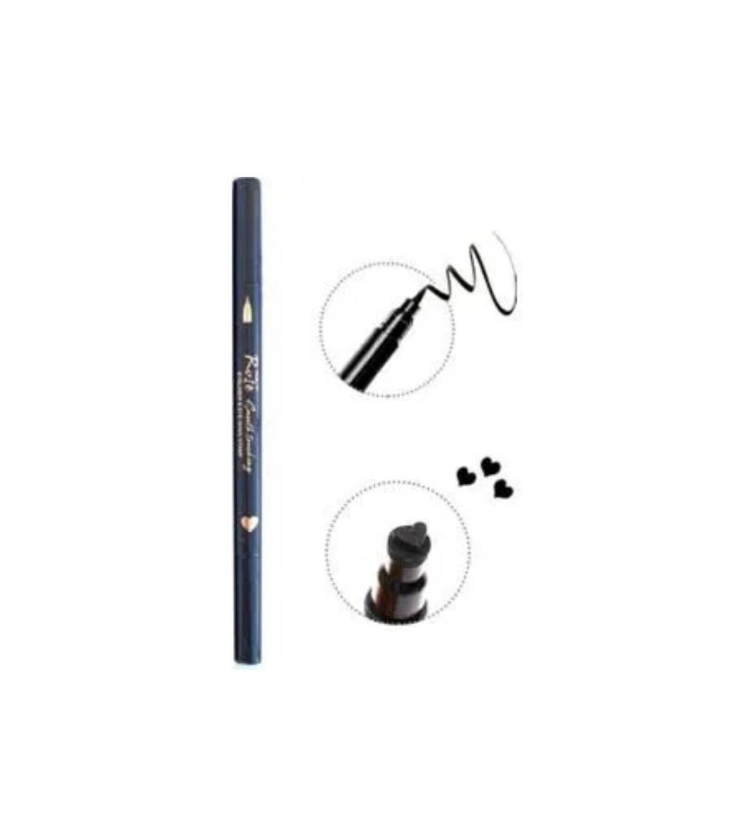 Rose Heart Printed Eyeliner Printed Eyeliner Double Sided Eyeliner..Black