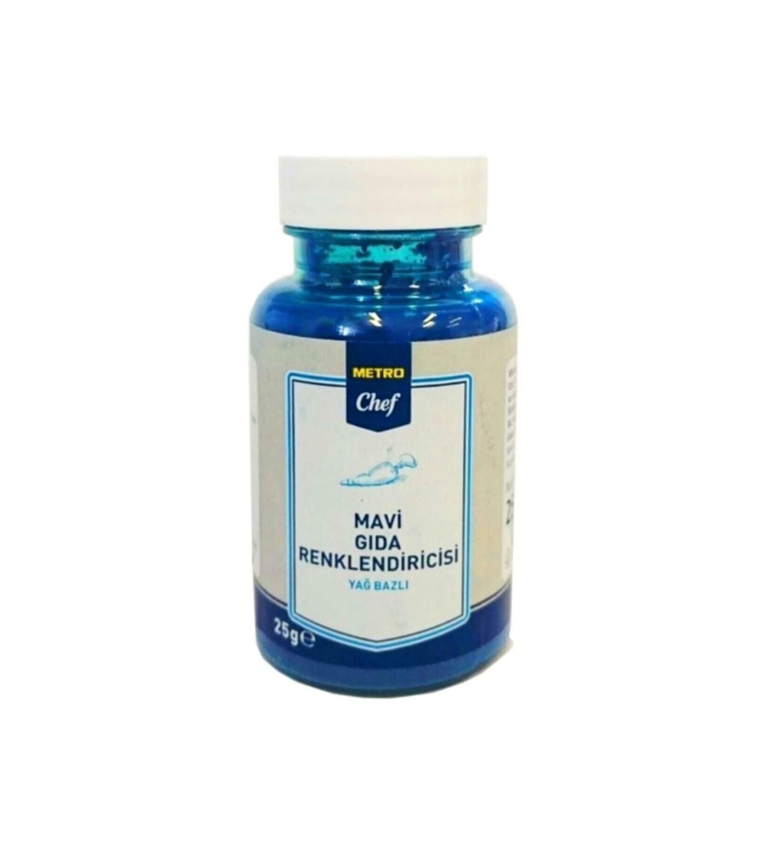 Metro Chef Oil Based Blue Food Coloring 25 gr