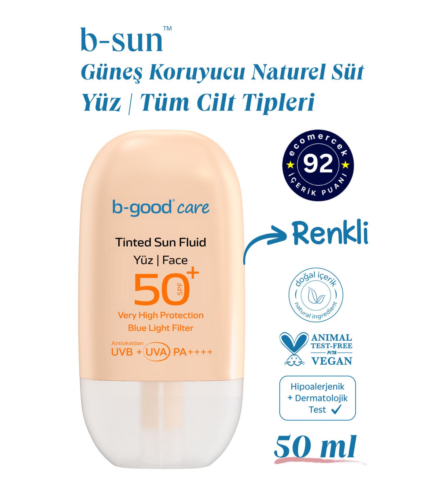 b-good care Adult Tinted Sunscreen Tone Equalizer SPF 50+ for face 50 ml - Buy Online on GoSupps.com