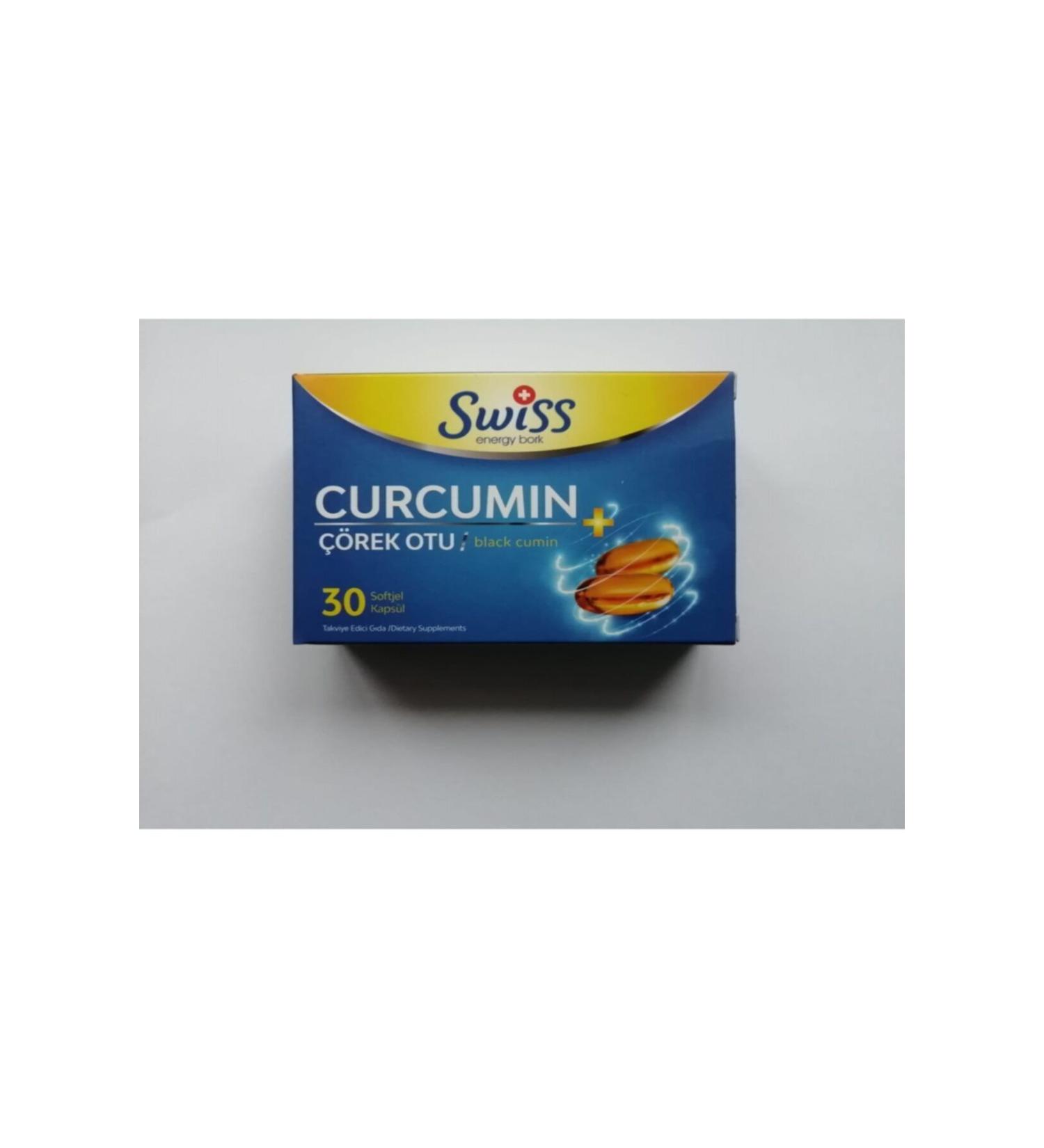 SWISS Pastille-Curcumin Black Cumin 30 Capsules