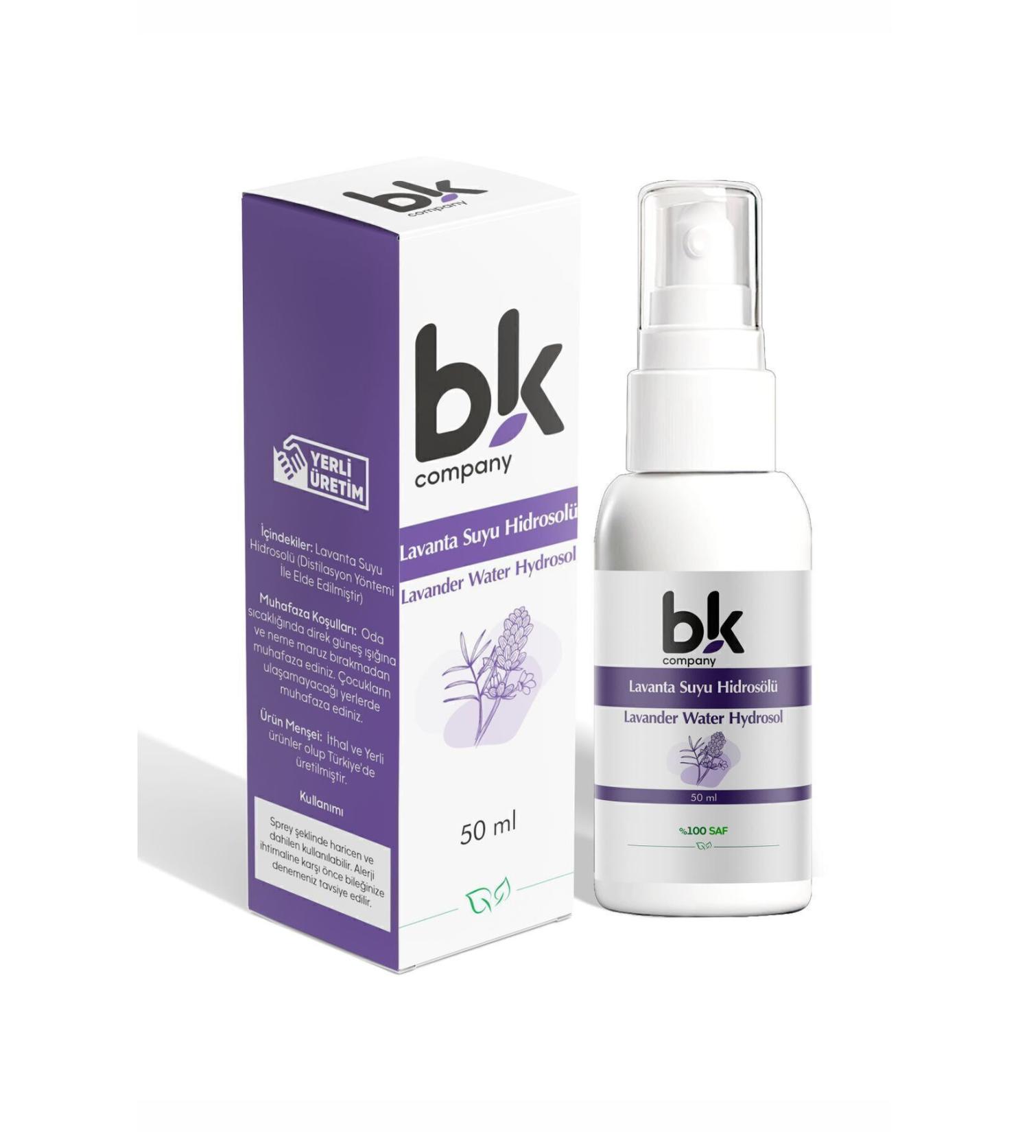 BK COMPANY Lavender Water 0 Natural And Pure Refreshing And Nourishing Effective Tonic 50 ml - Buy Online on GoSupps.com