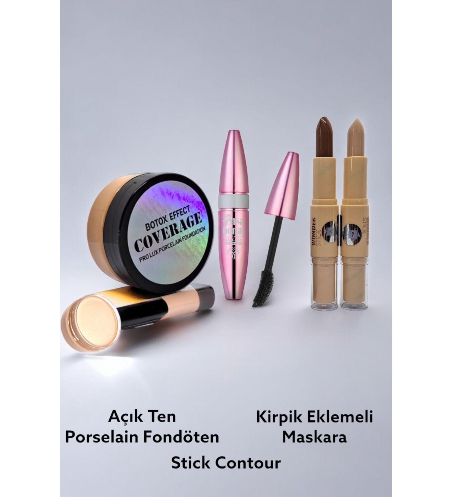 wonderway Intensive Concealer Porcelain Foundation & Contour Set & Mascara - Buy Online on GoSupps.com