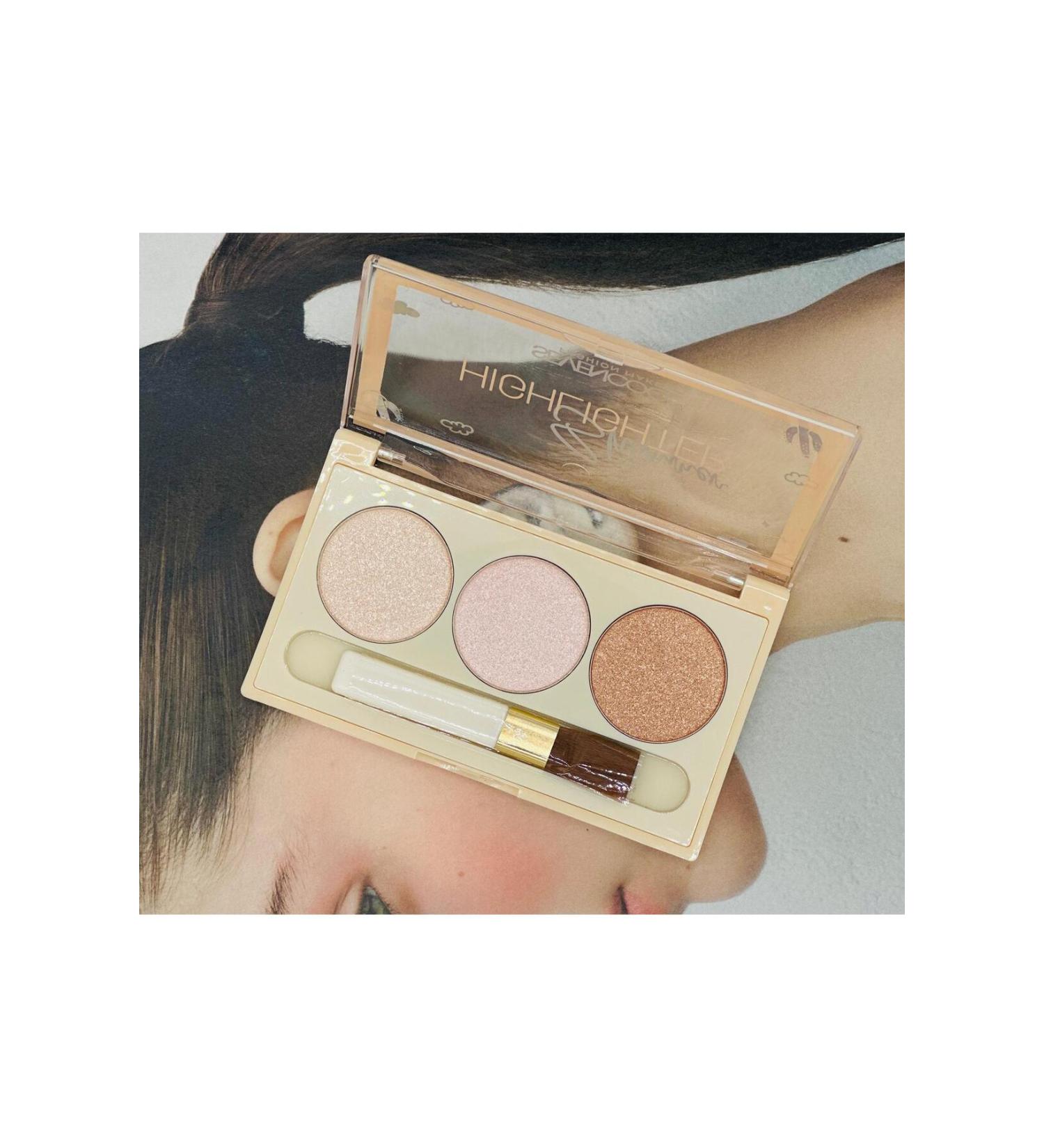 sevencool 3-Piece Highlighter Palette