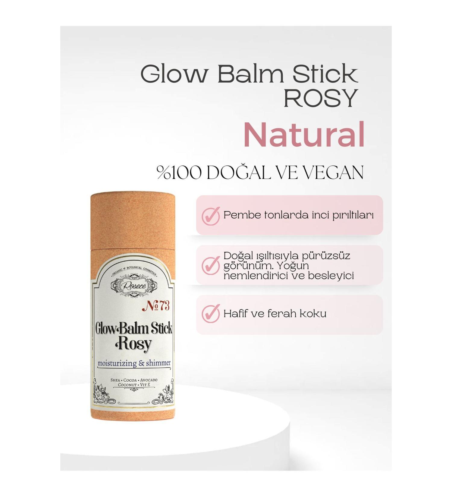 Rosece Luminous Stick Body Oil | Glow Balm Stick Rosy | Luminous Moisturizing Care 75 ml