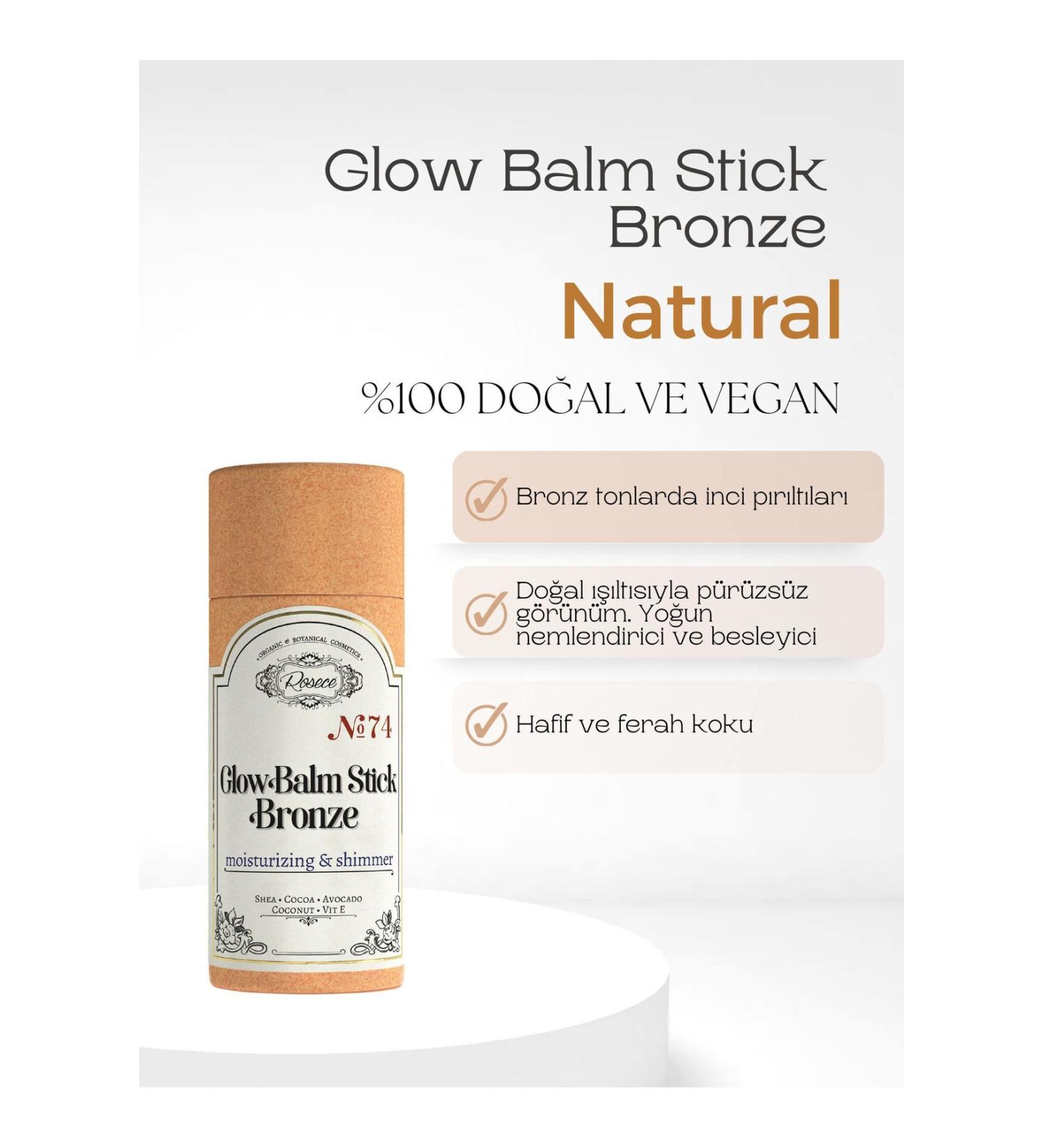 Rosece Luminous Stick Body Oil | Glow Balm Stick Bronze | Luminous Moisturizing Care 75 ml