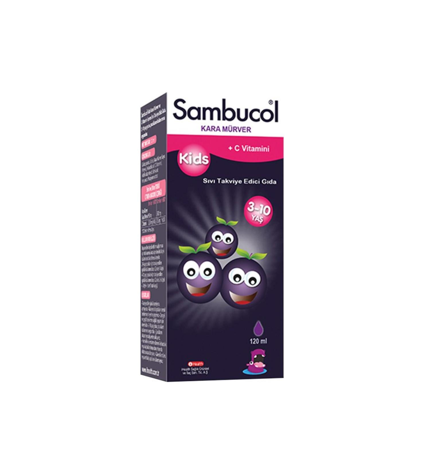 Sambucol Kids Black Elderberry and Vitamin C Liquid Food Supplement 120 ml