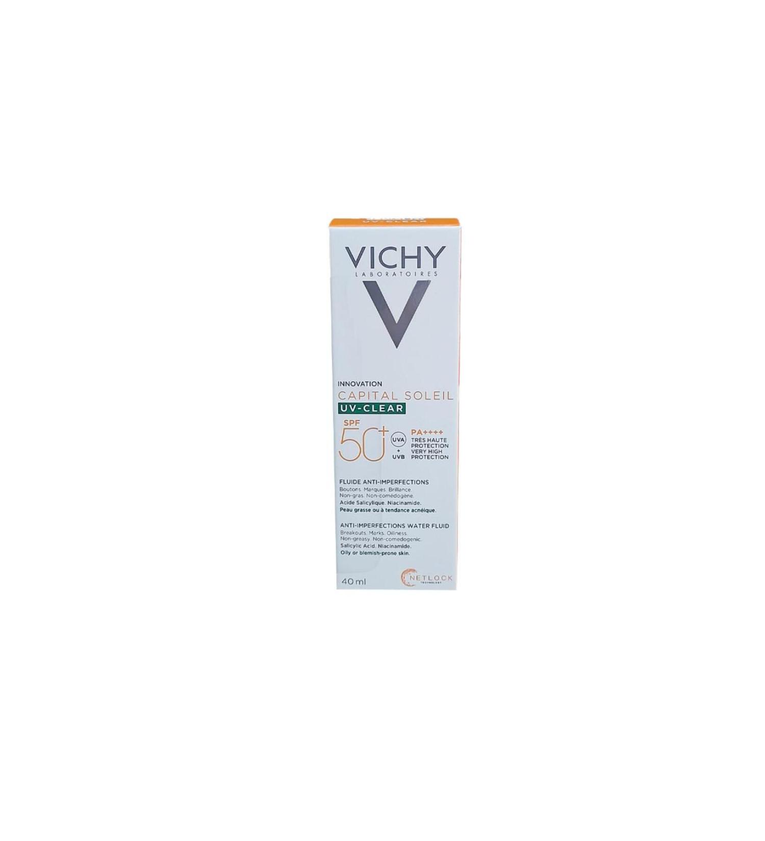 Vichy Capital Soleil Uv-clear Sunscreen For Oily And Acne Prone Skin Spf50 40ml