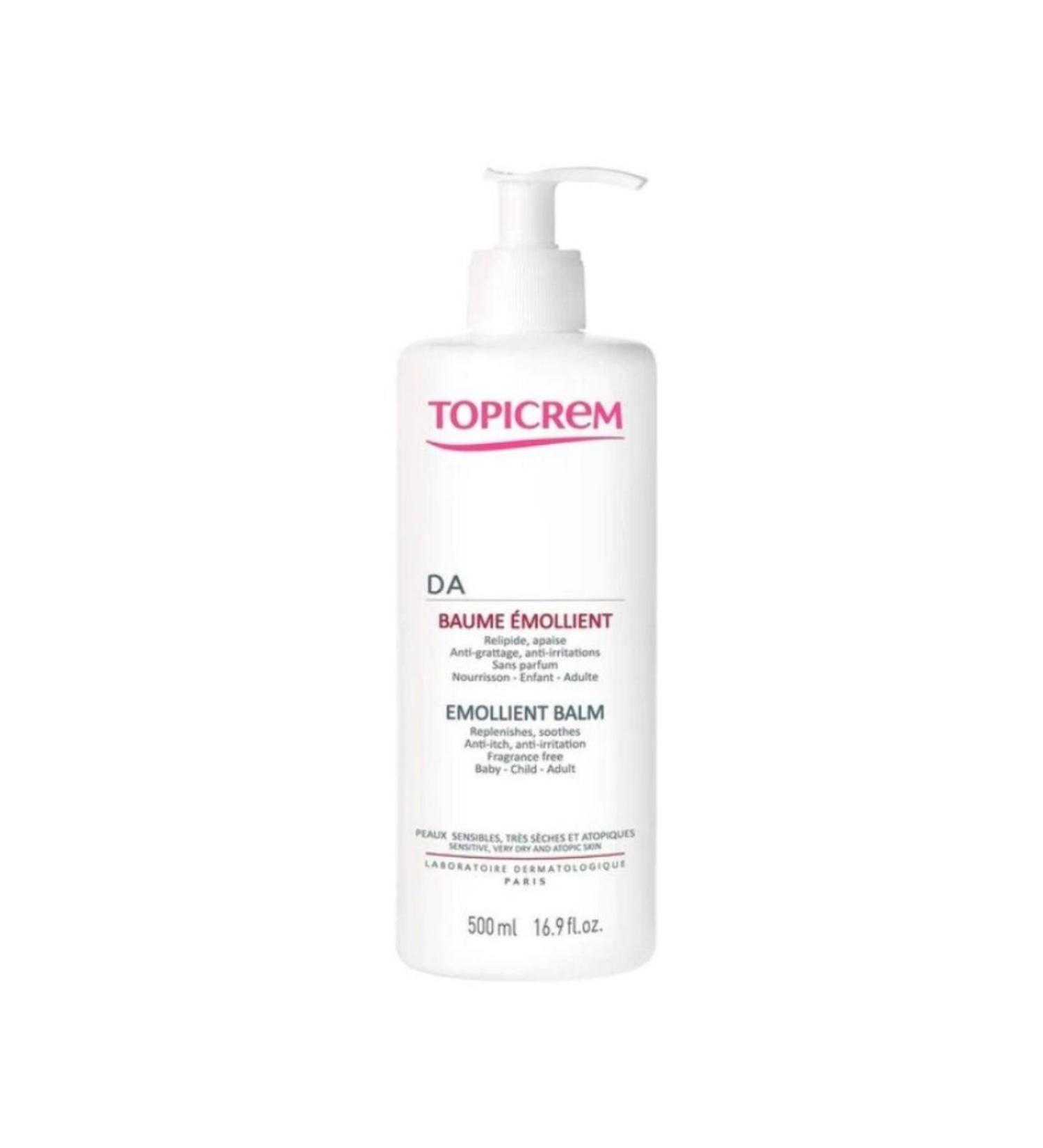 Topicrem Da Face and Body Emollient Balm 500 ml