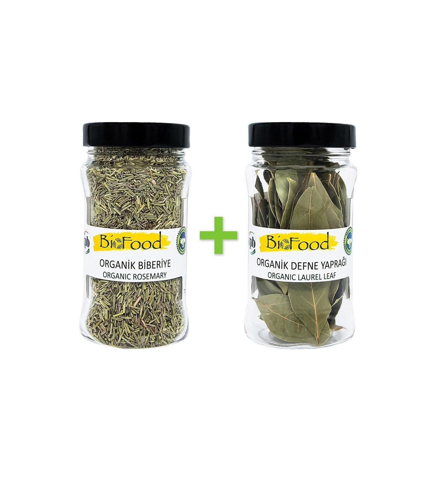 Biofood Organic Rosemary 70 G & Organic Bay Leaf 10 G