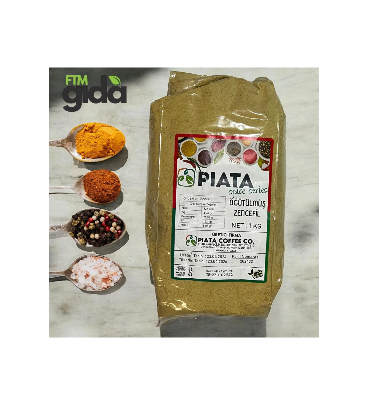 piata Spice Series Ground Ginger - 1 KG Natural and Aromatic